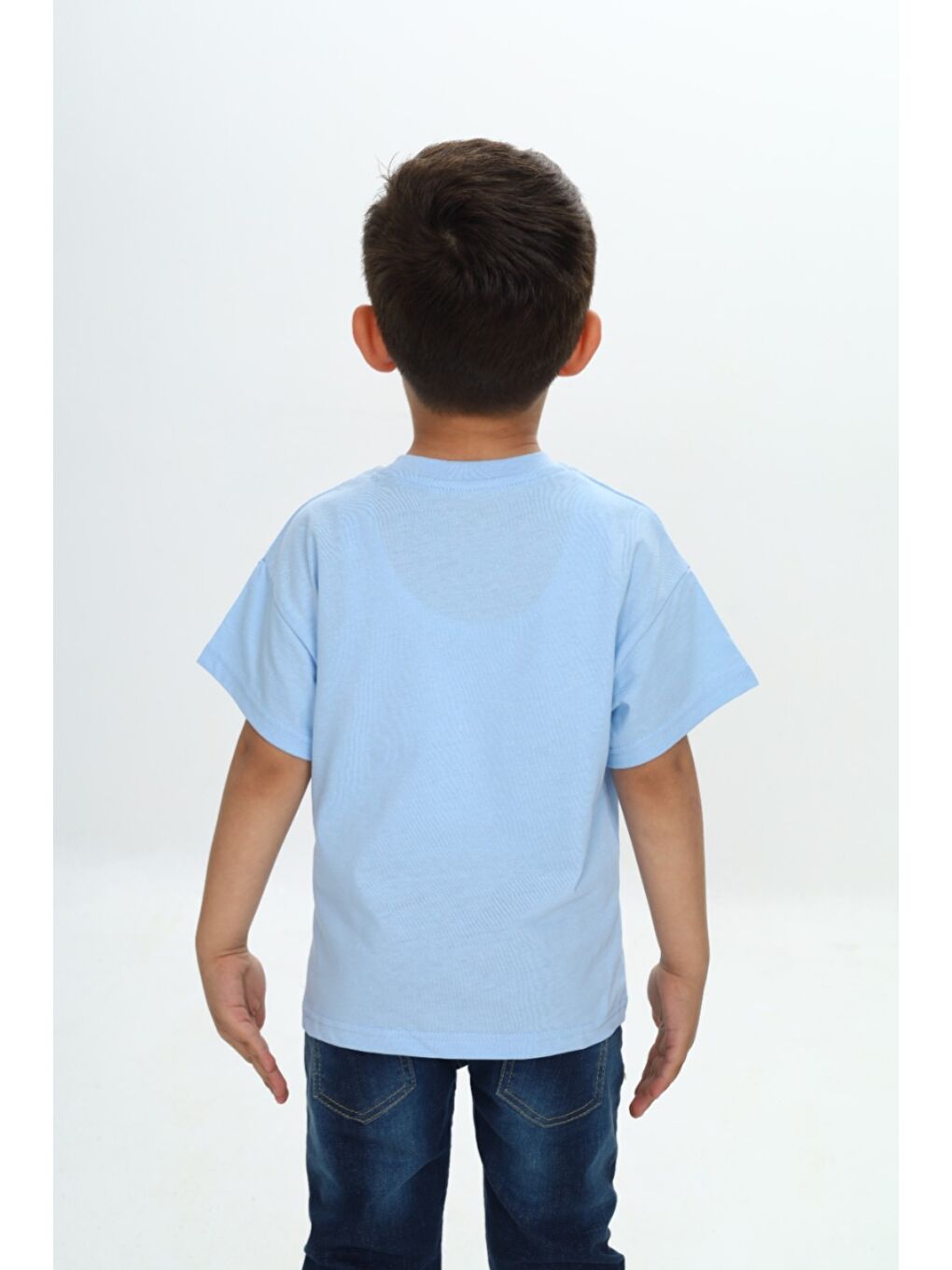 Lila Erkek Çocuk Ayıcık Baskılı Tişört-2