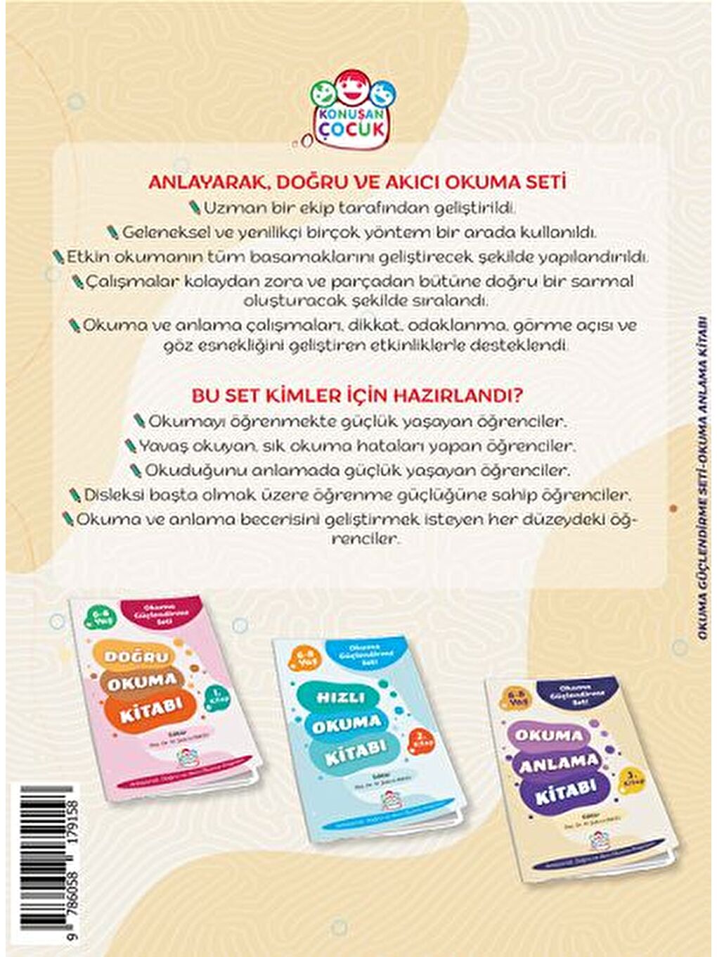 Konuşan Çocuk Okuma Anlama Kitabı (Konuşan Çocuk Okuma Güçlendirme Kitap 3)-1