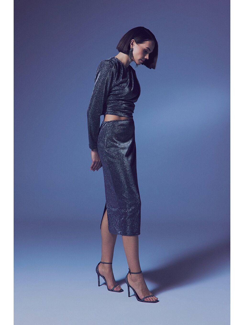 Parlak Kalem Etek - Antrasit-1