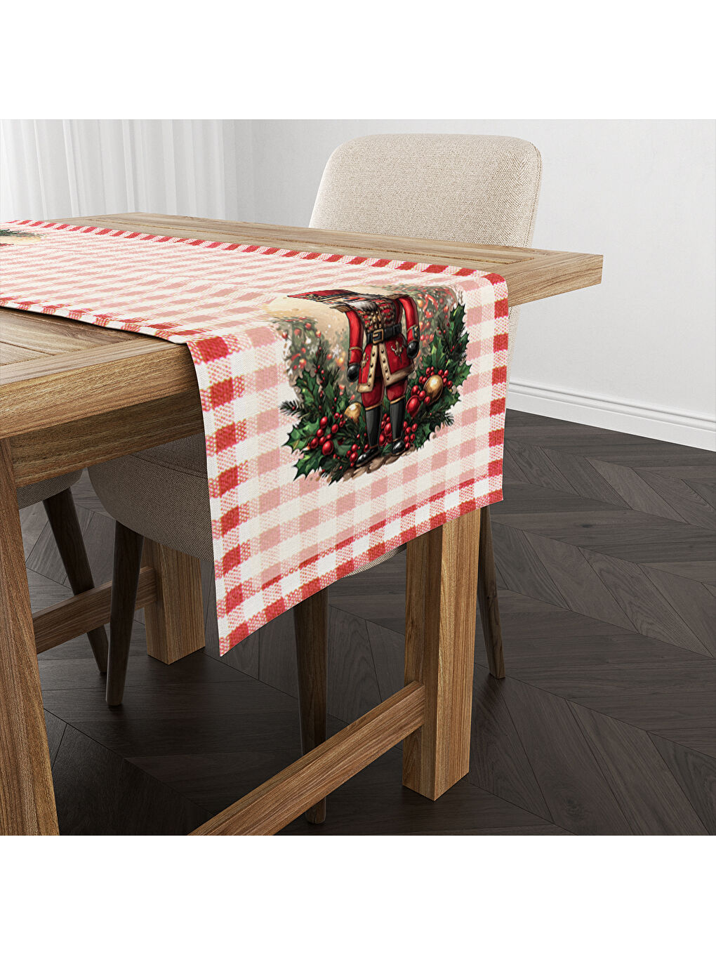 Karışık Yılbaşı Desenli Runner Modeli