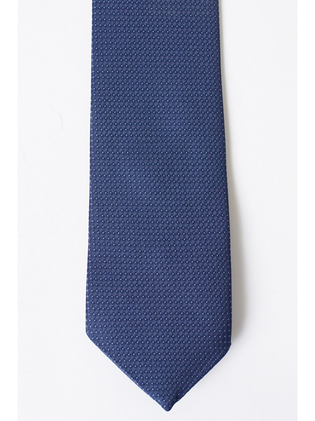 Erkek Mavi Desenli Mavi Klasik Kravat-1