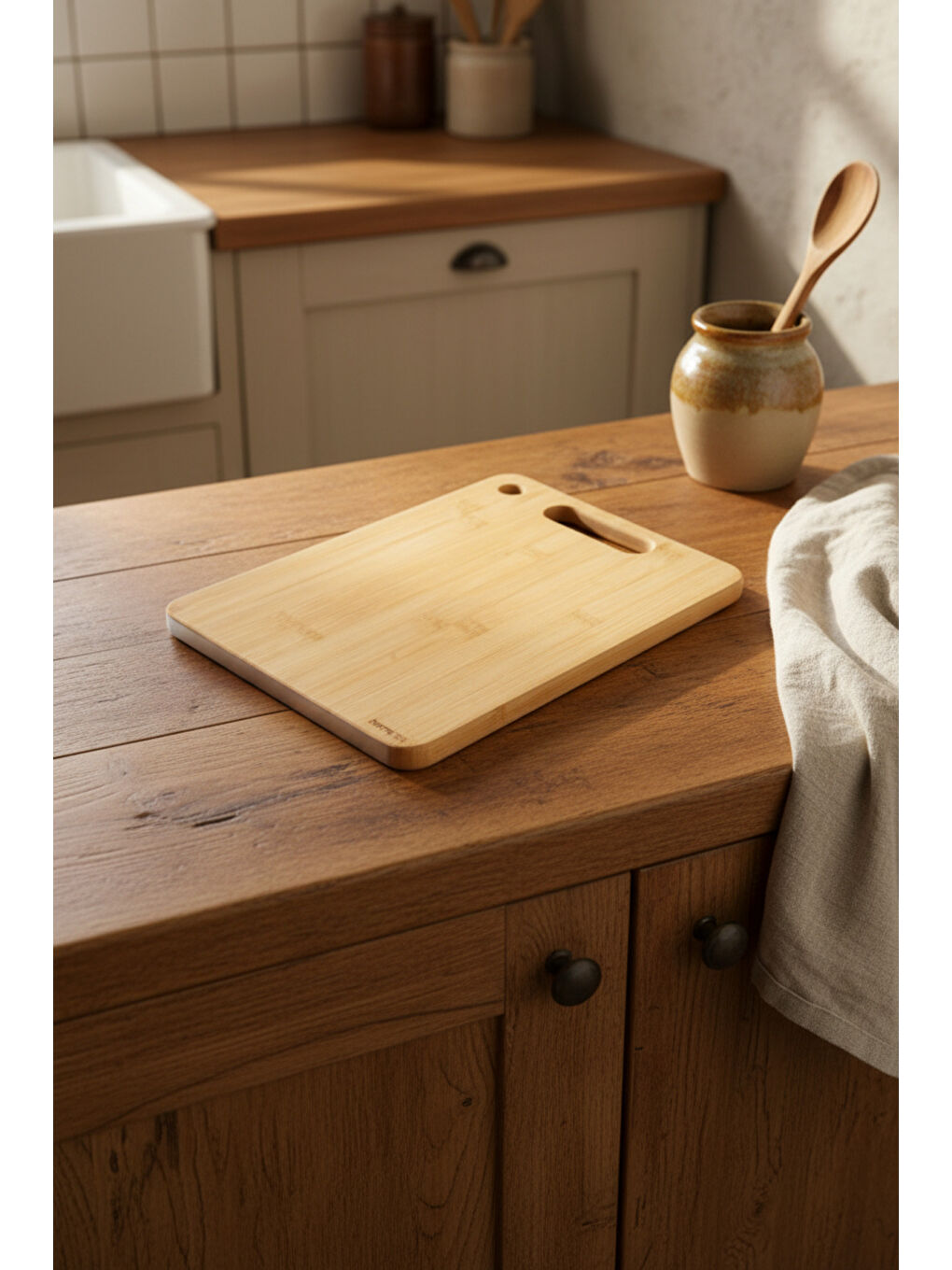 Kahverengi Stalura Çift Taraflı Kesme Tahtası Büyük-2