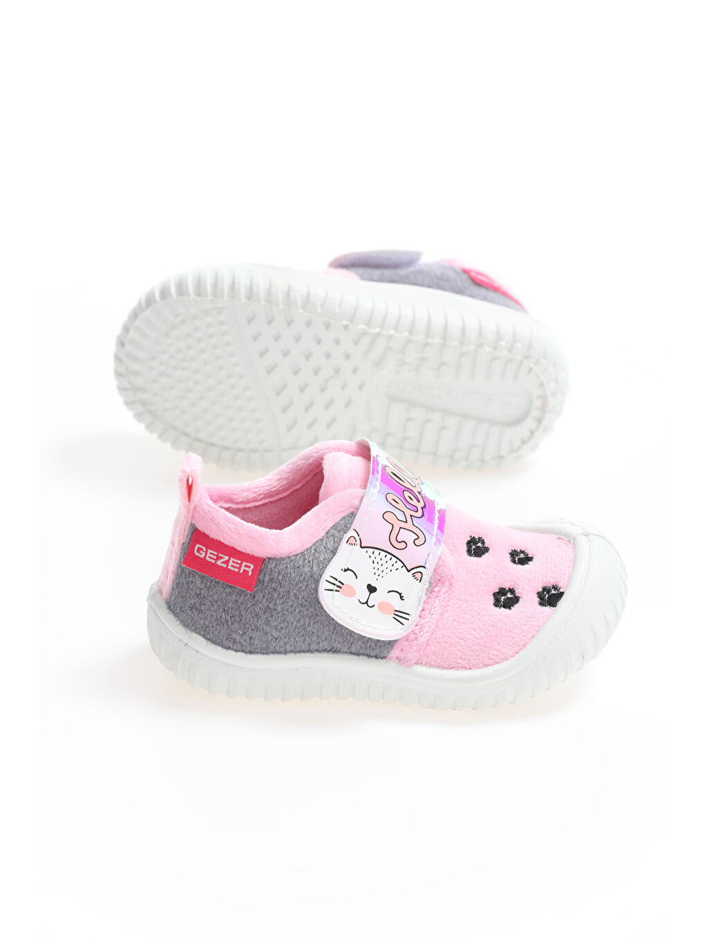 Pembe Kışlık Panduf Bebe Kız Ayakkabı-3