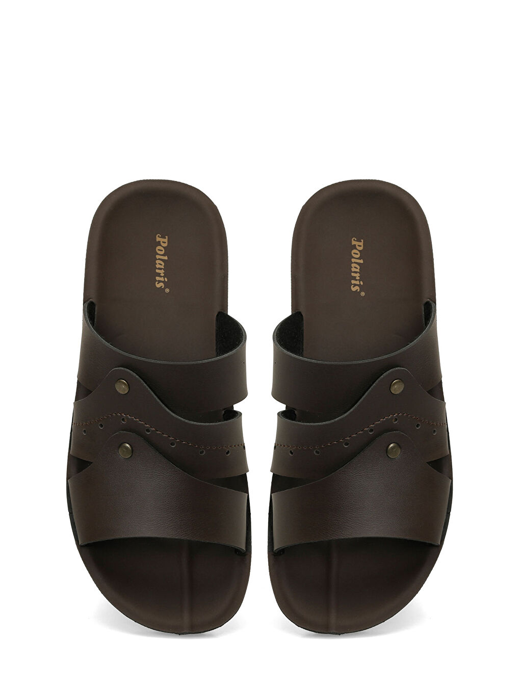 410001.M6FX Kahverengi Erkek Terlik-3