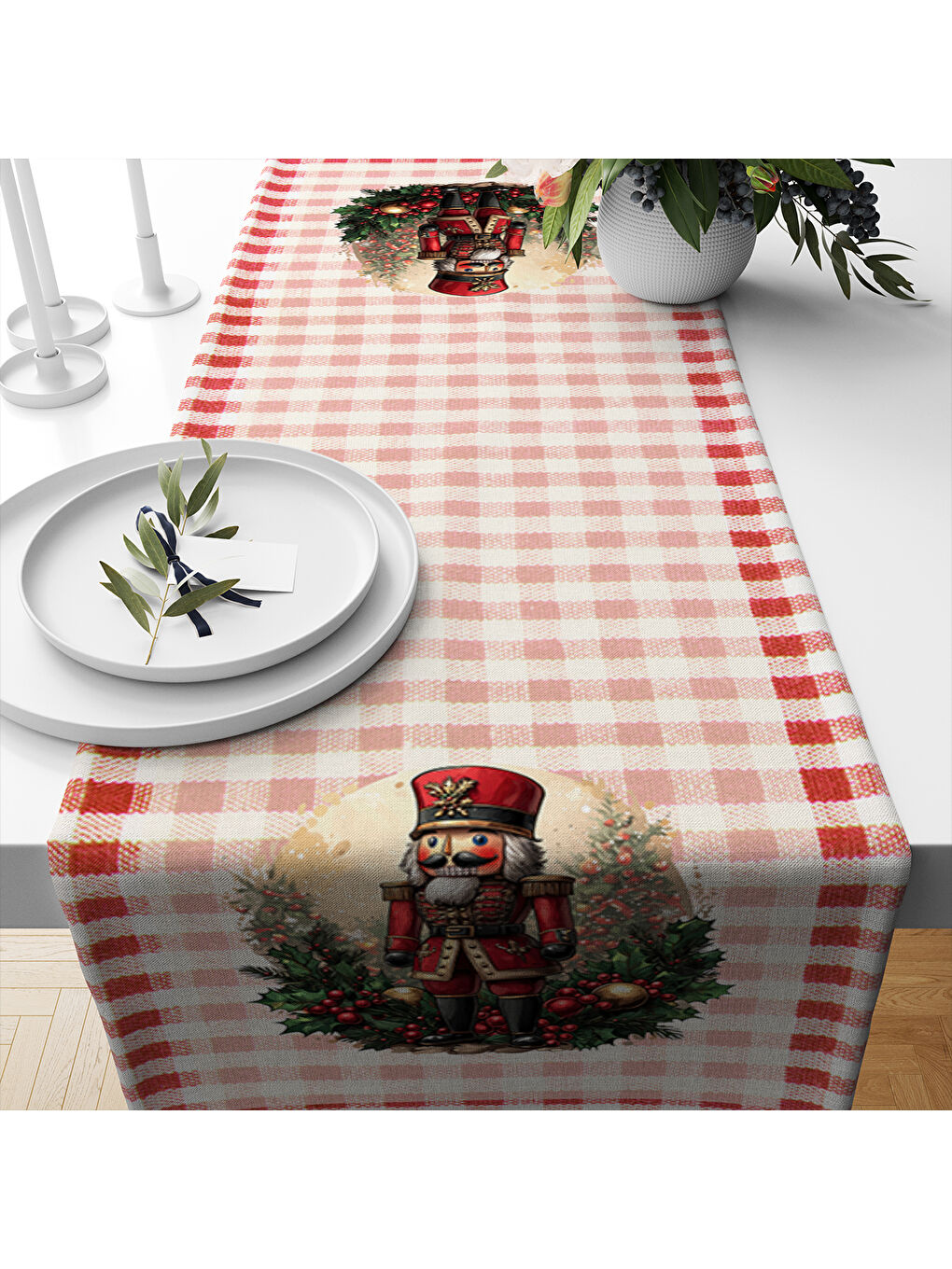 Karışık Yılbaşı Desenli Runner Modeli-1