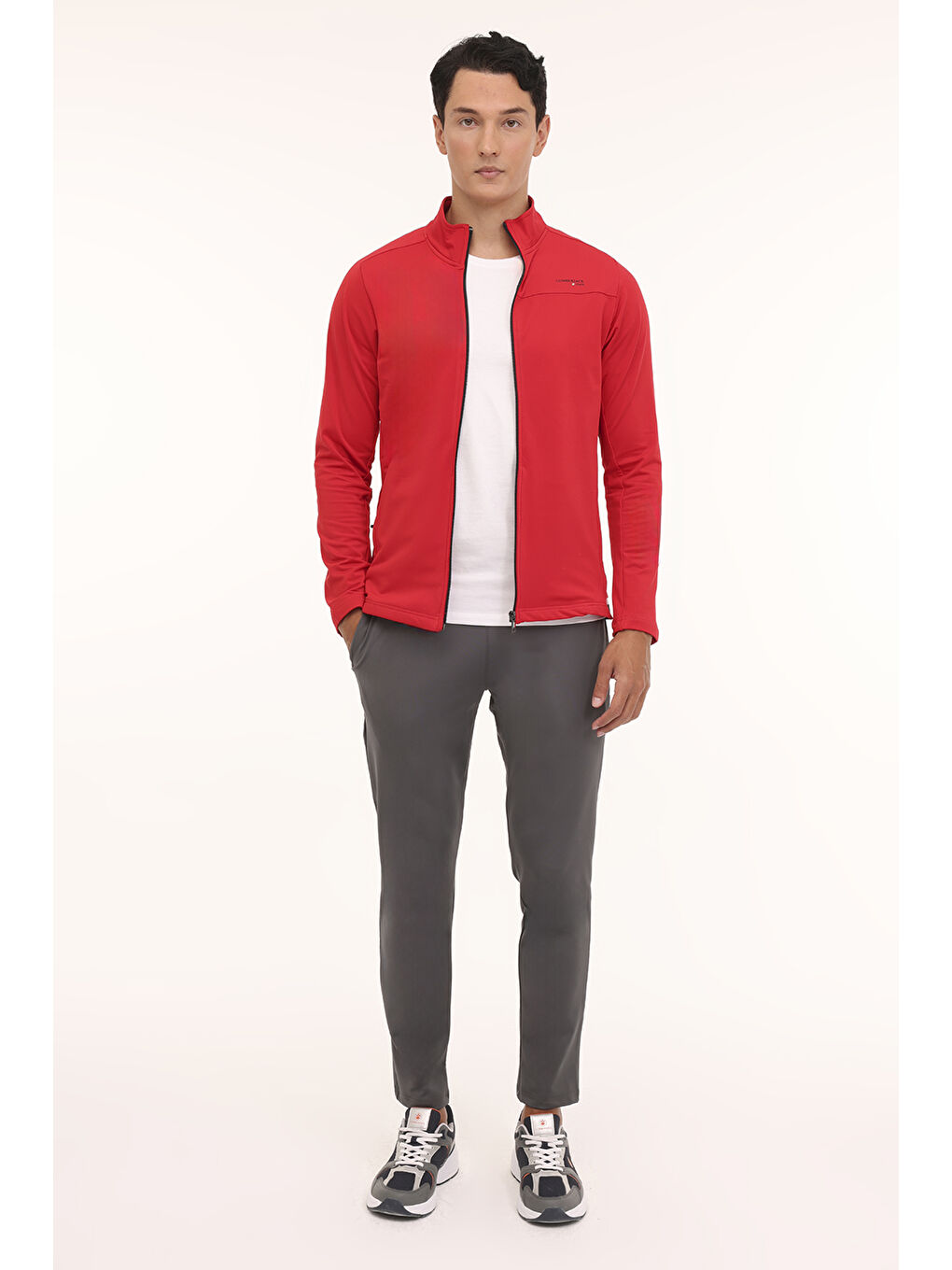 ML ZO 18A11M345502FBK 4PR Kırmızı Erkek Eşofman Üstü-2