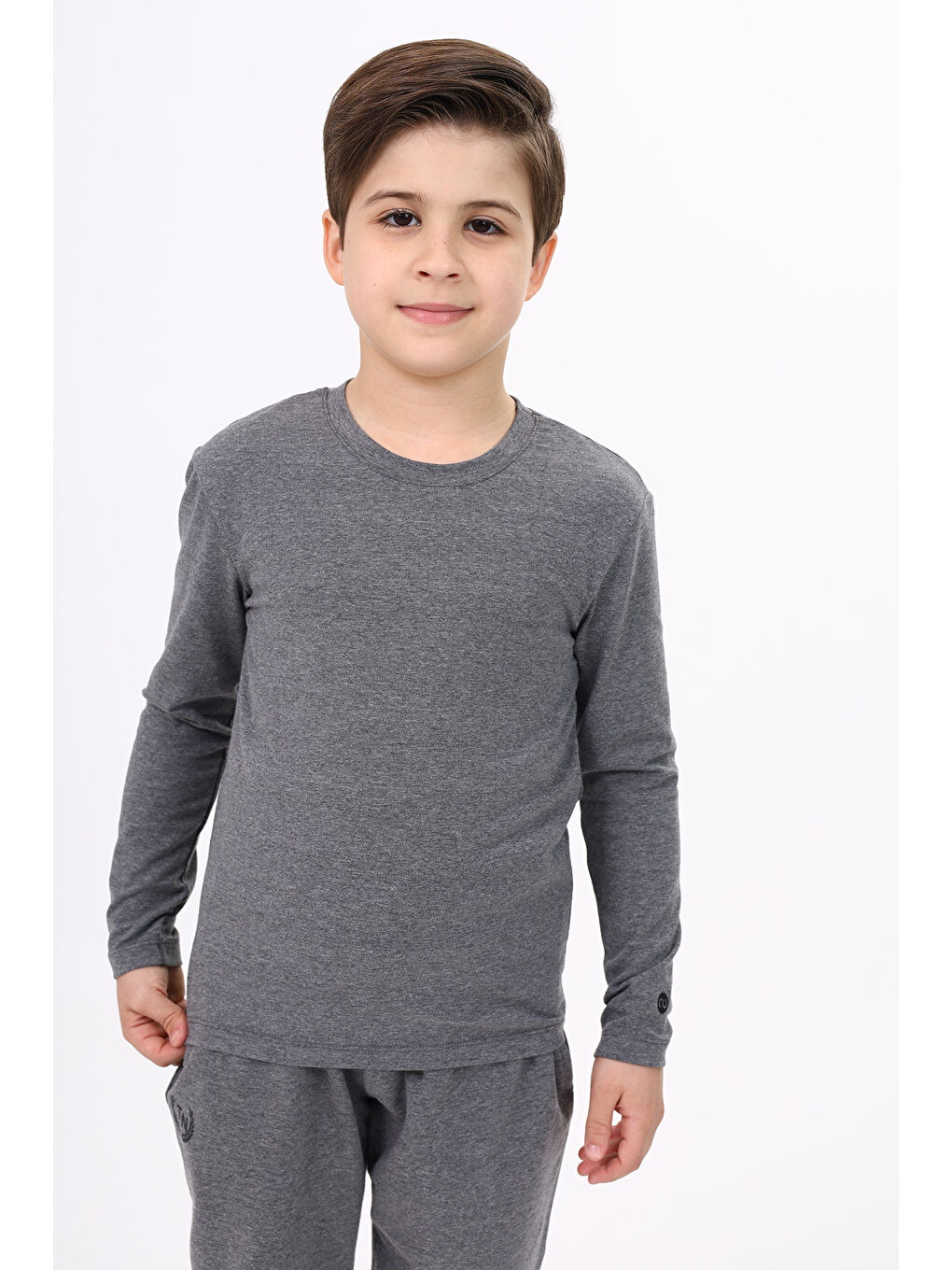 Antrasit Erkek Çocuk Baskılı Tişört