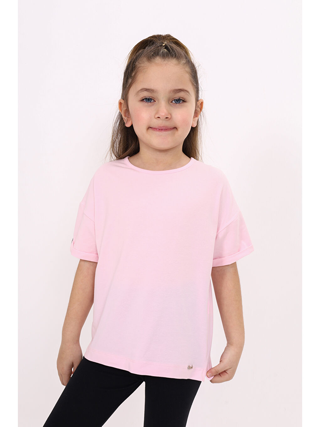Pembe Kız Çocuk Tişört-3