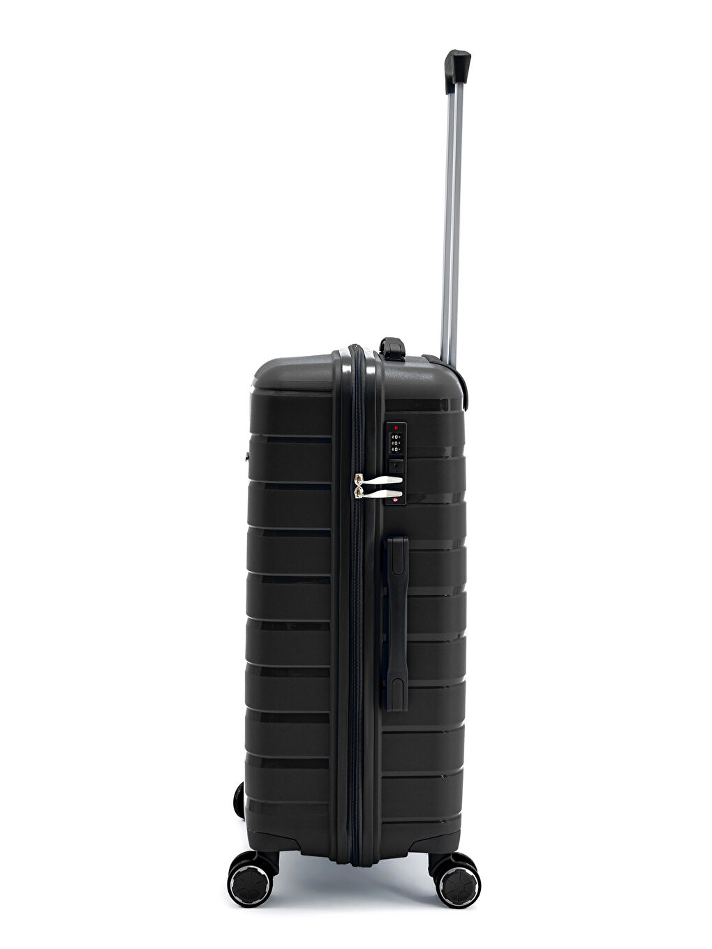 Siyah İthal Pp Titan Orta Boy Valiz-3