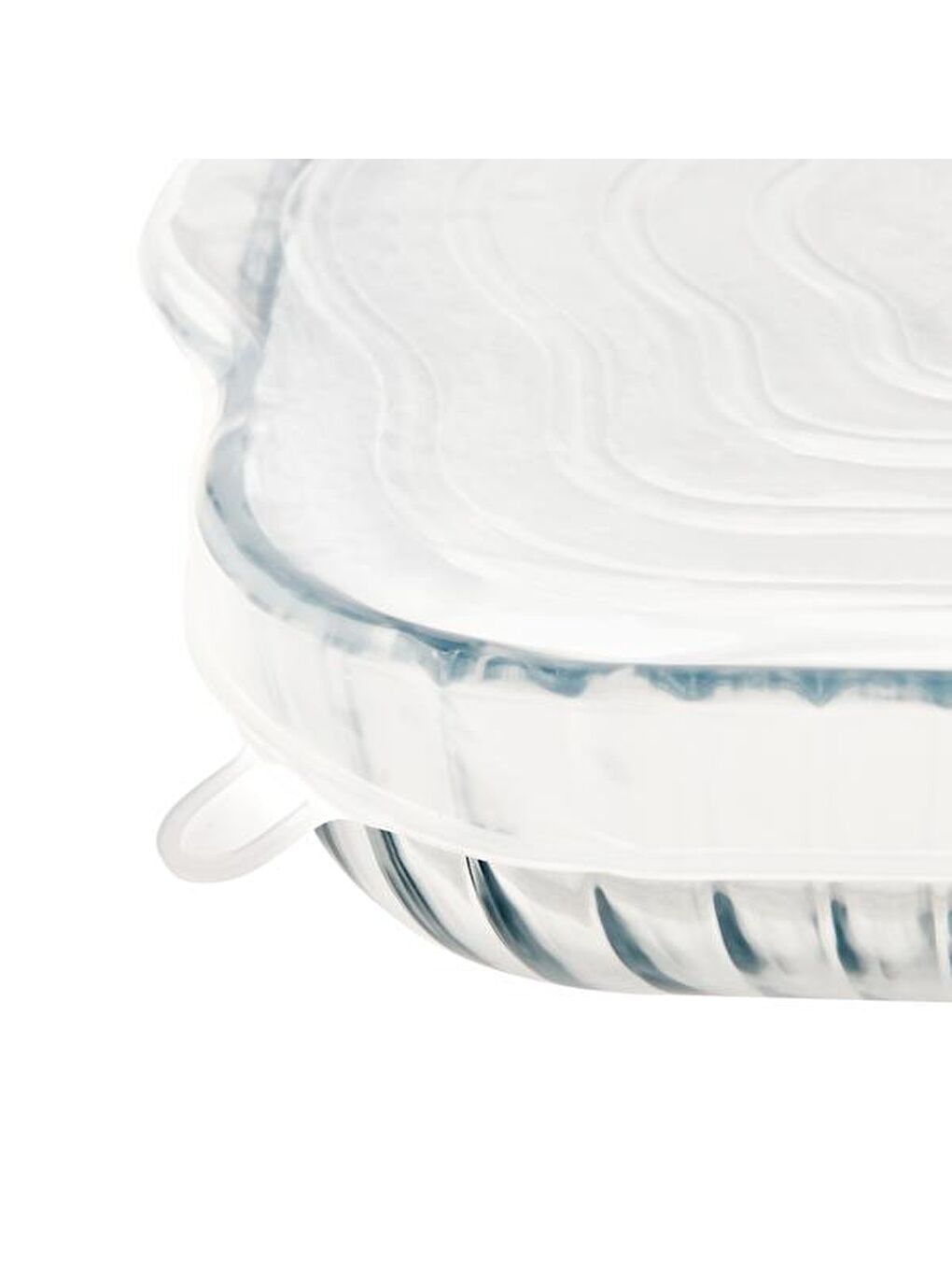 Renksiz 2'li Kare Silikon Borcam Kapağı - Şeffaf-2