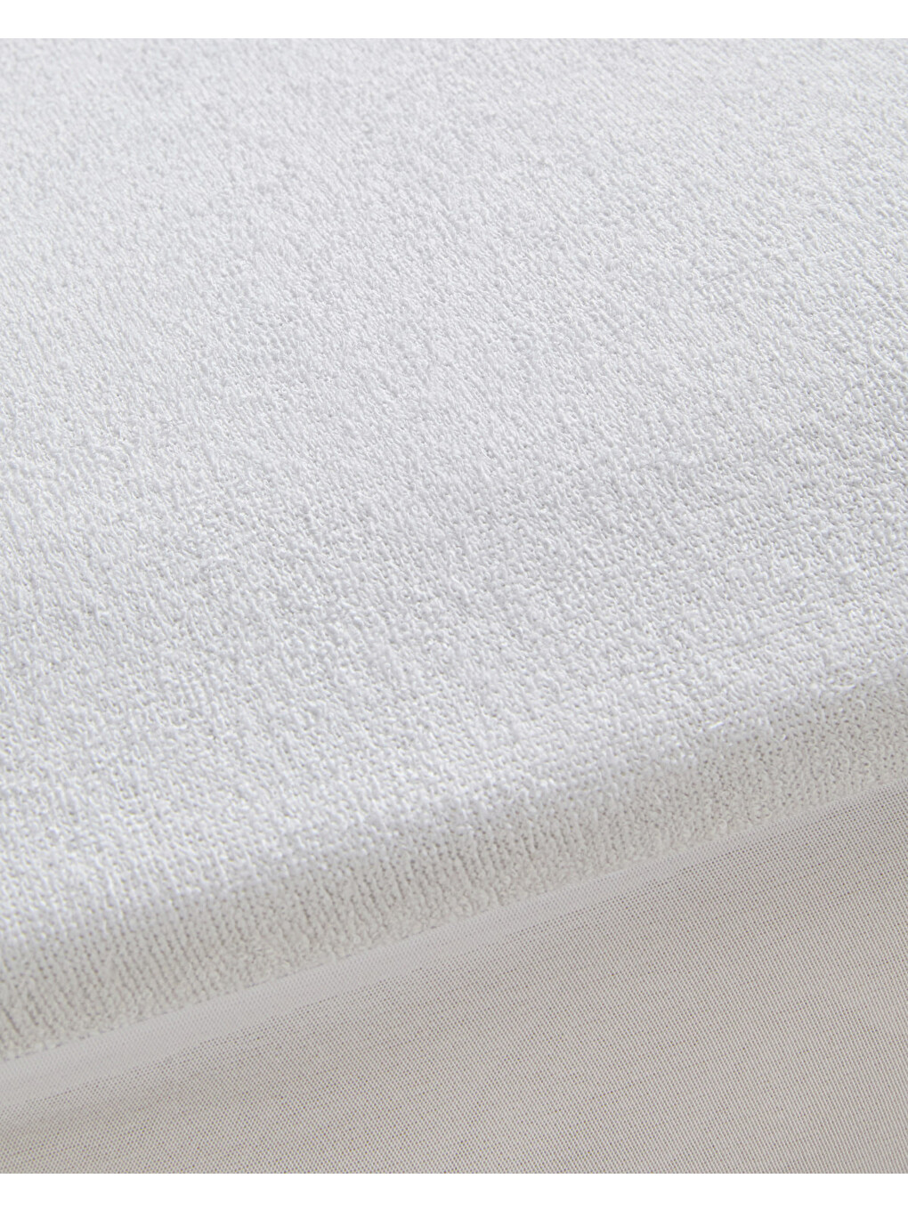 Comfort Pamuklu Sıvı Geçirmez Çift Kişilik Yatak Koruyucu Alez 160x200 + 30 Cm Beyaz-1