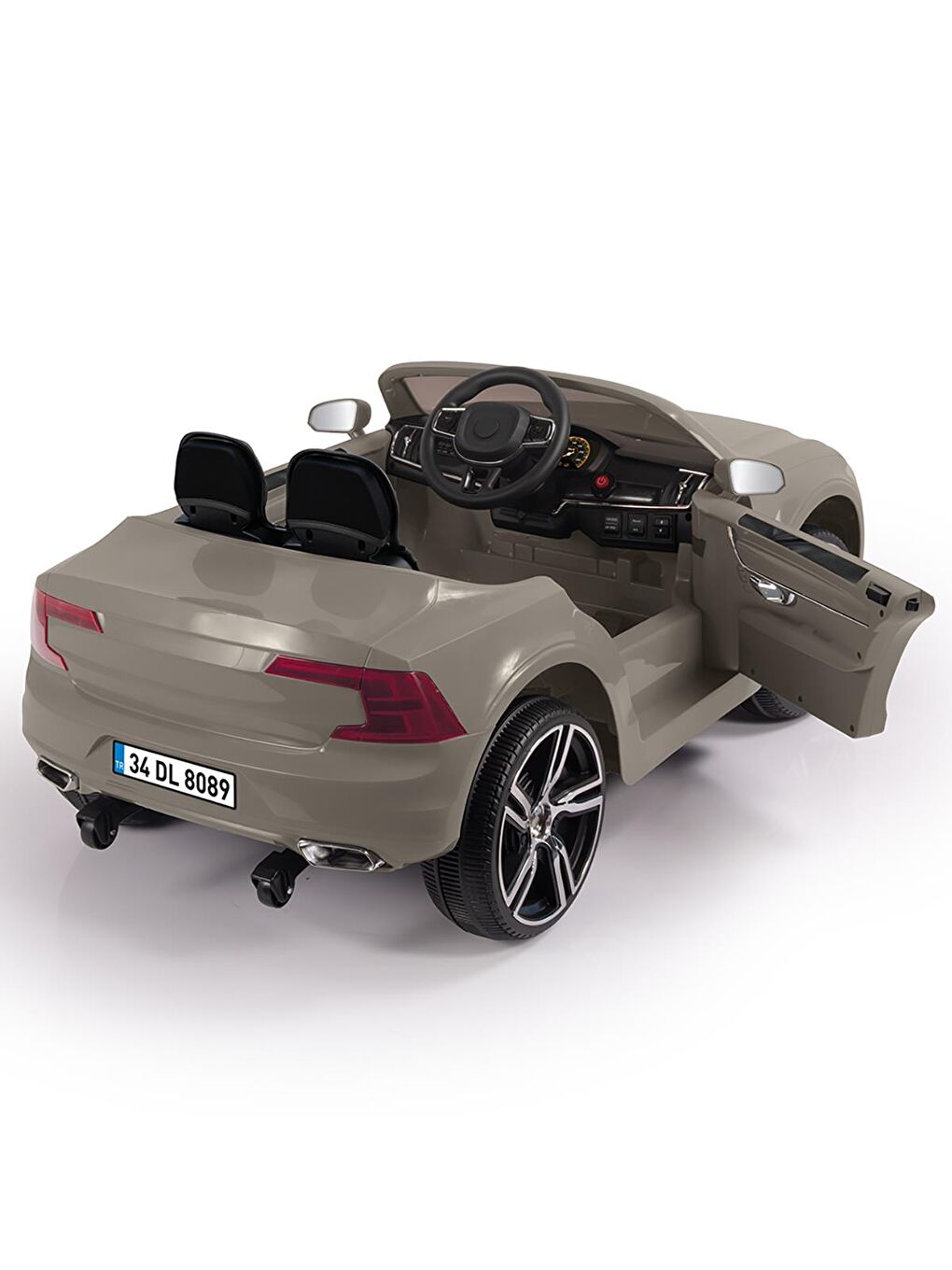 Grandex 12 Volt Uzaktan Kumandalı Akülü Araba - Kahverengi-3