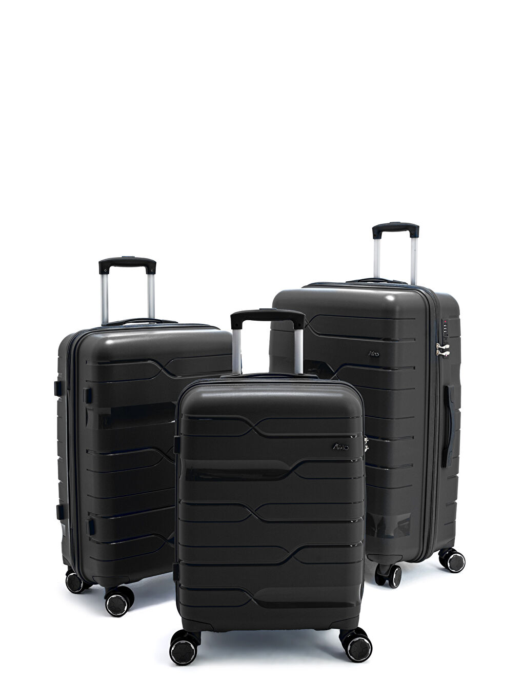 Siyah İthal Pp ClassicGo Valiz Seti