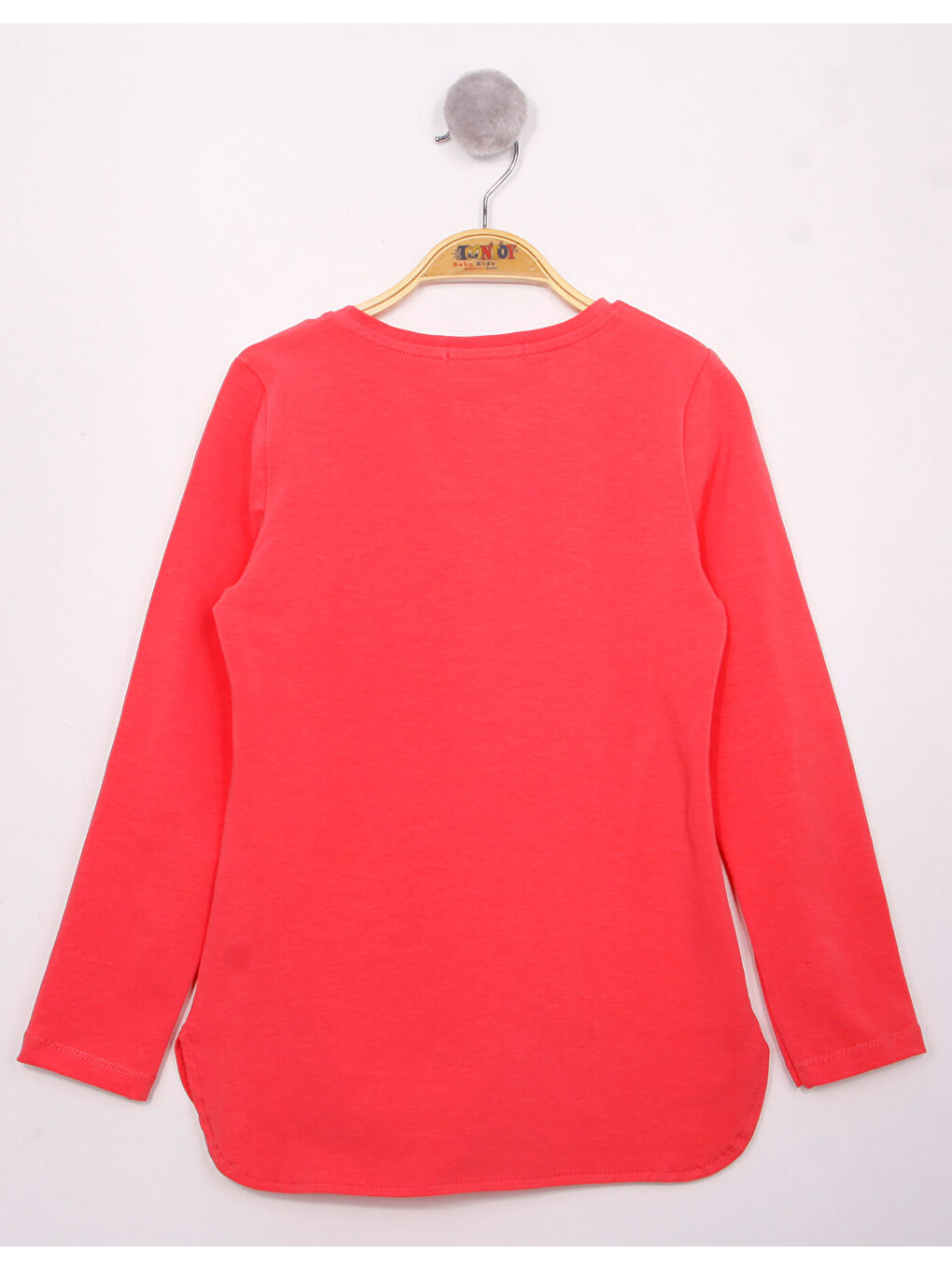 Kırmızı Kız Çocuk Fashion Baskılı Tişört-1