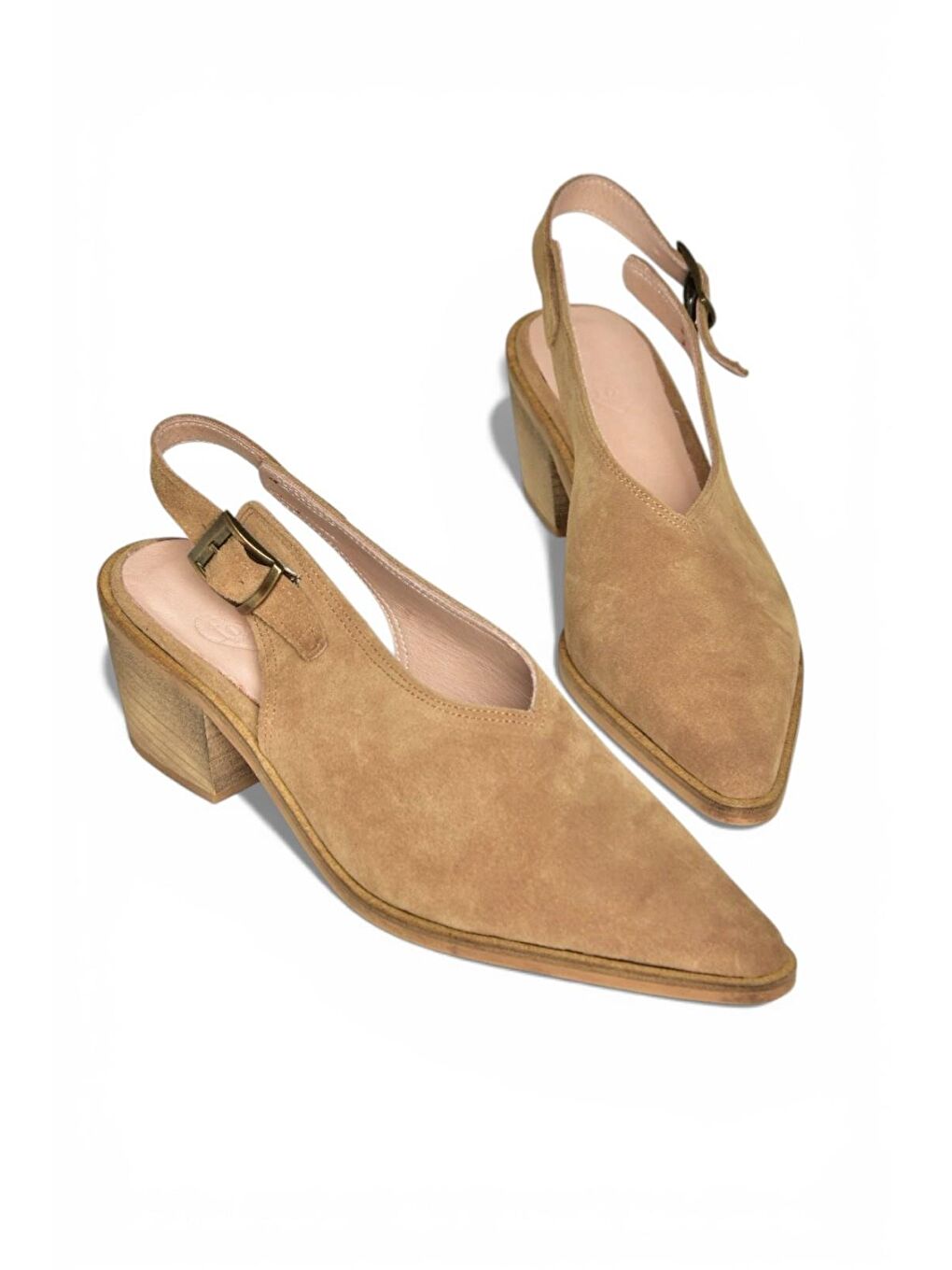 Bej Vizon Kadın Topuklu Ayakkabı Y654300202-1
