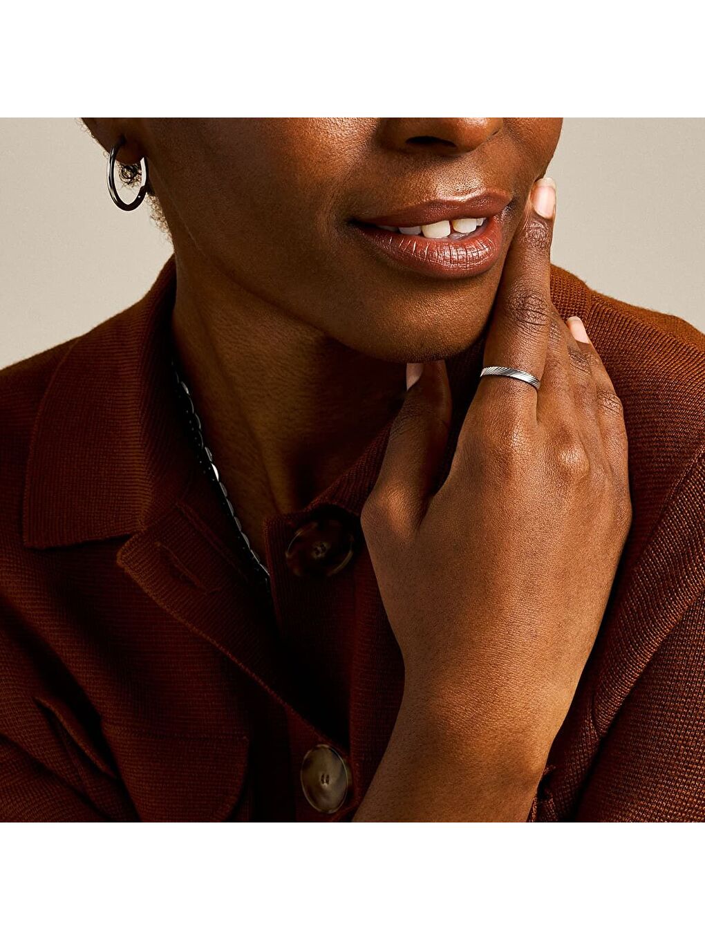 Gri JF04757-040504 Kadın Yüzük (52 mm)-4