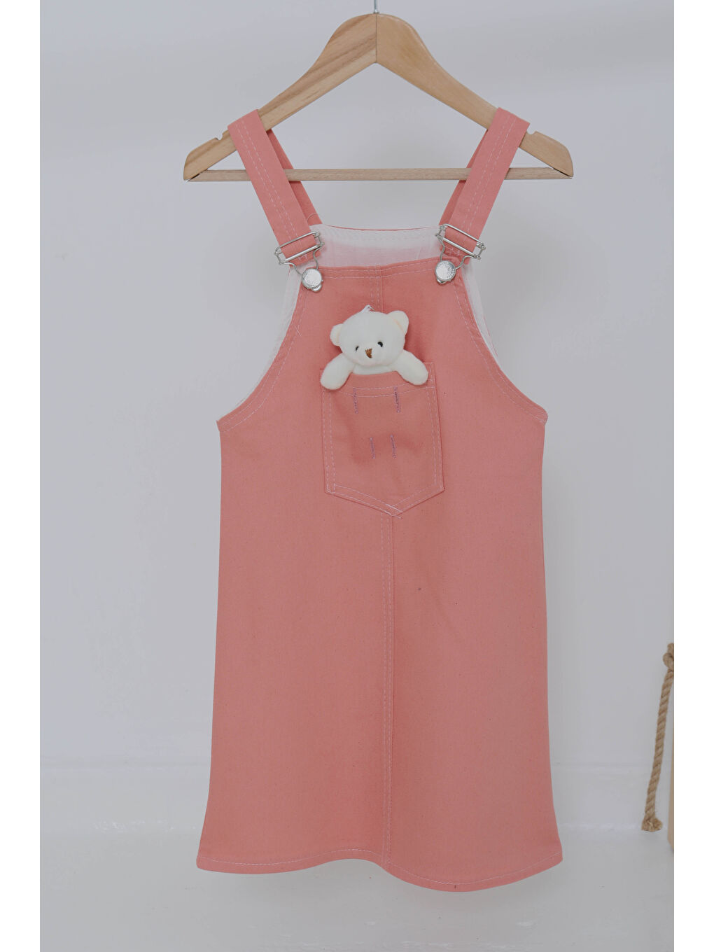 Pembe Kız Çocuk Gül Ayıcıklı Jile - 27063-1