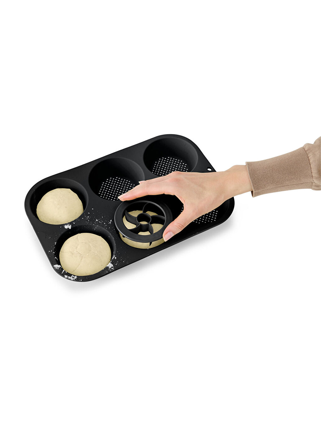 Antrasit Ekmek Pişirme Kalıbı, Perfore-2