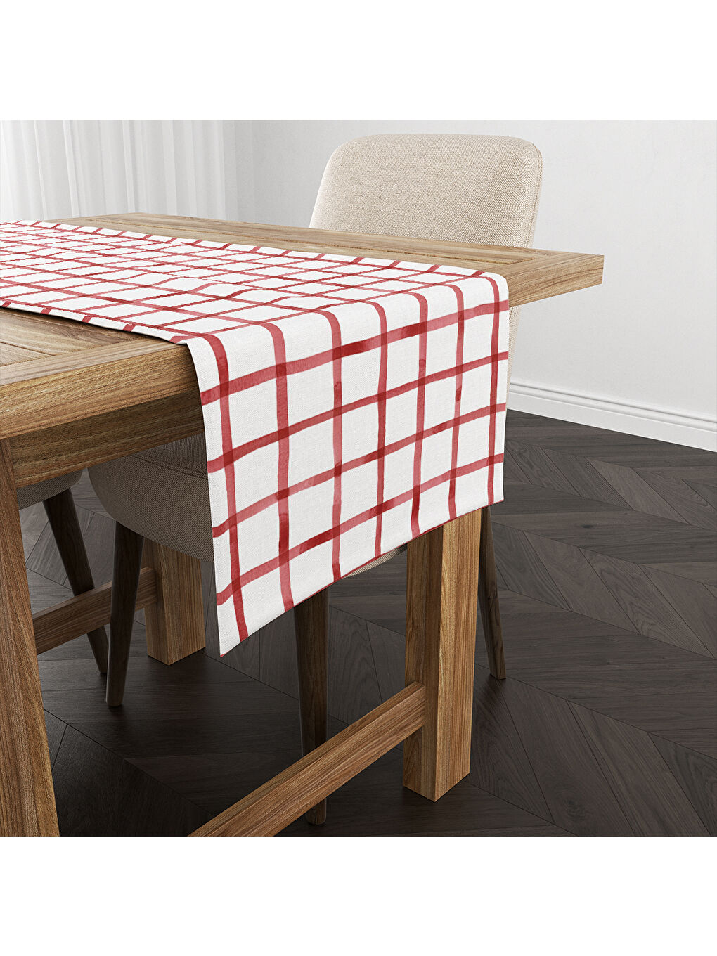 Karışık Yılbaşı Desenli Runner Modeli