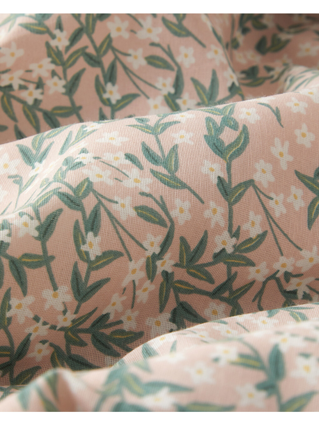 Chirping Bloom Kolay Ütülenir Tek Kişilik Nevresim Seti 160x220 Cm Pembe - Yeşil-4