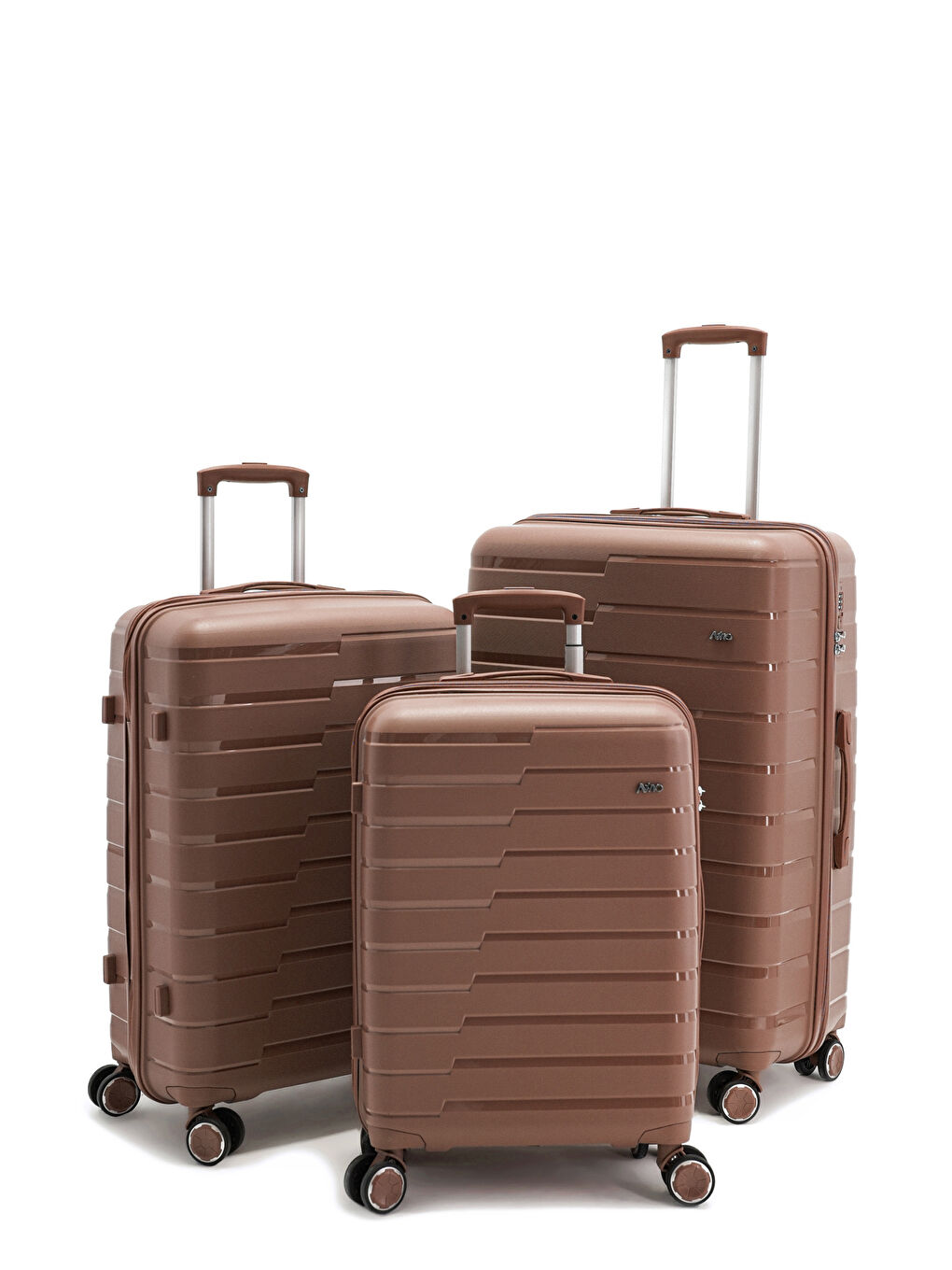 Pembe İthal Pp Titan Valiz Seti