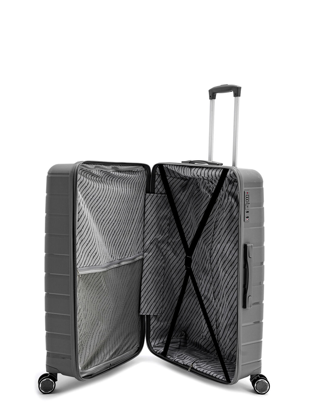 Antrasit İthal Pp Titan Valiz Seti-7