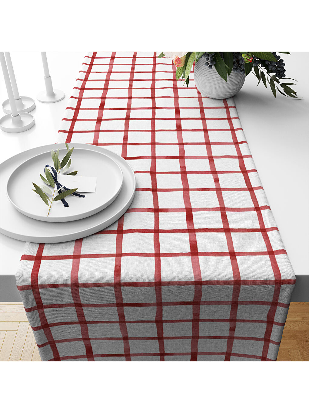 Karışık Yılbaşı Desenli Runner Modeli-1