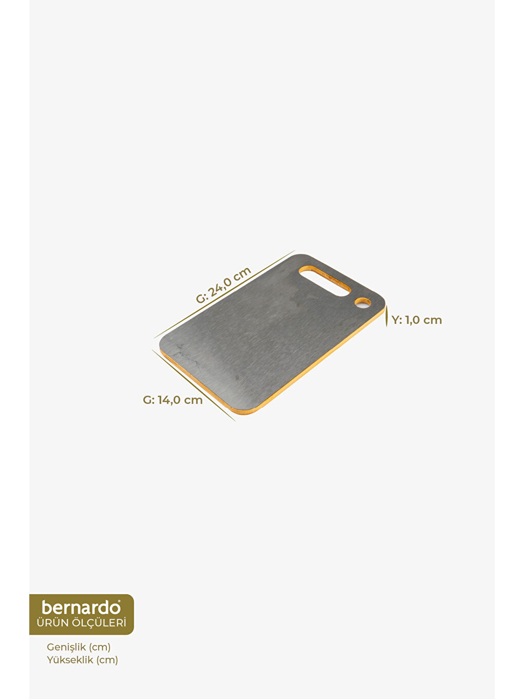 Kahverengi Stalura Çift Taraflı Kesme Tahtası Küçük-1