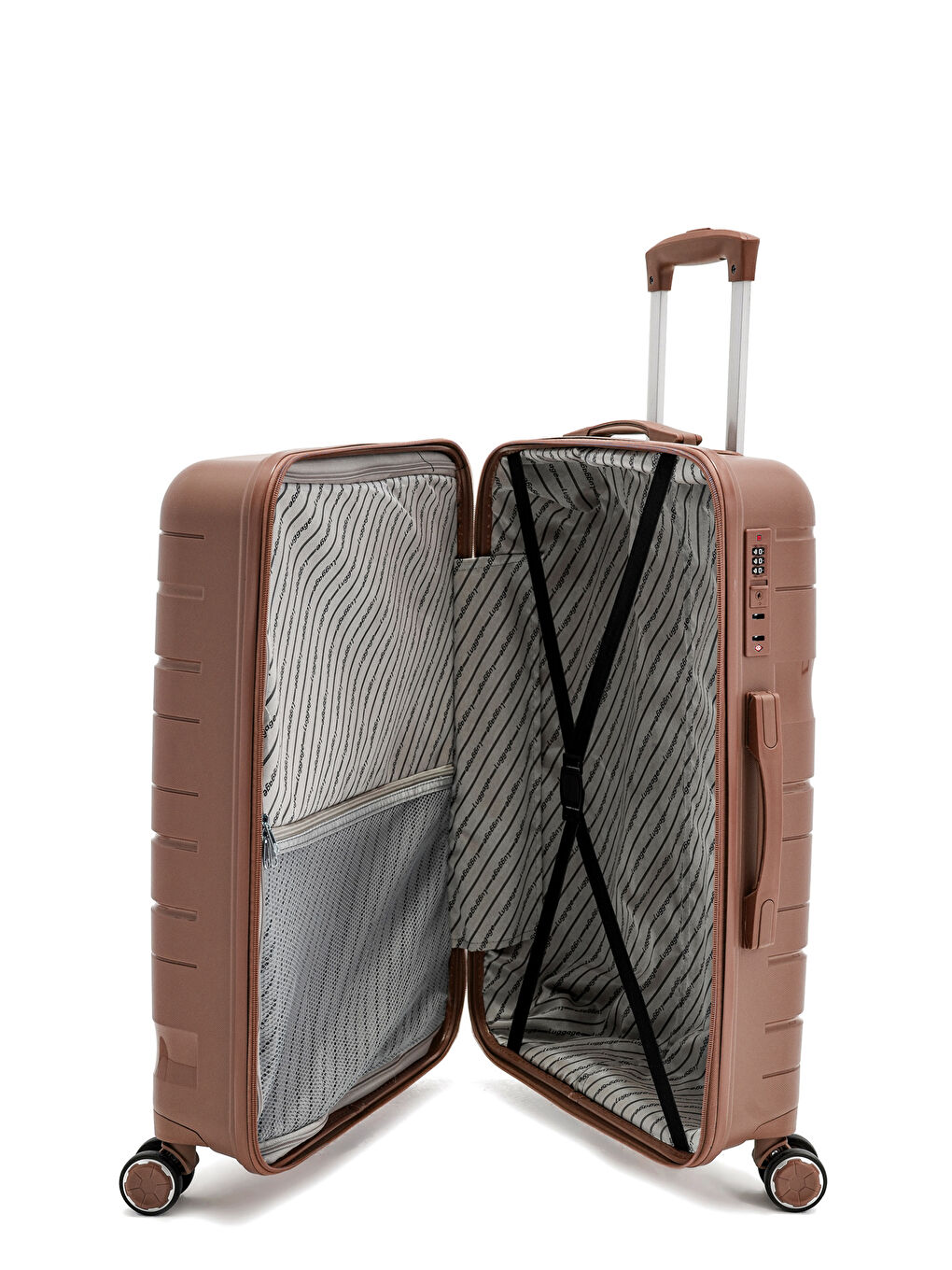 Pembe İthal Pp ClassicGo Orta Boy Valiz-5