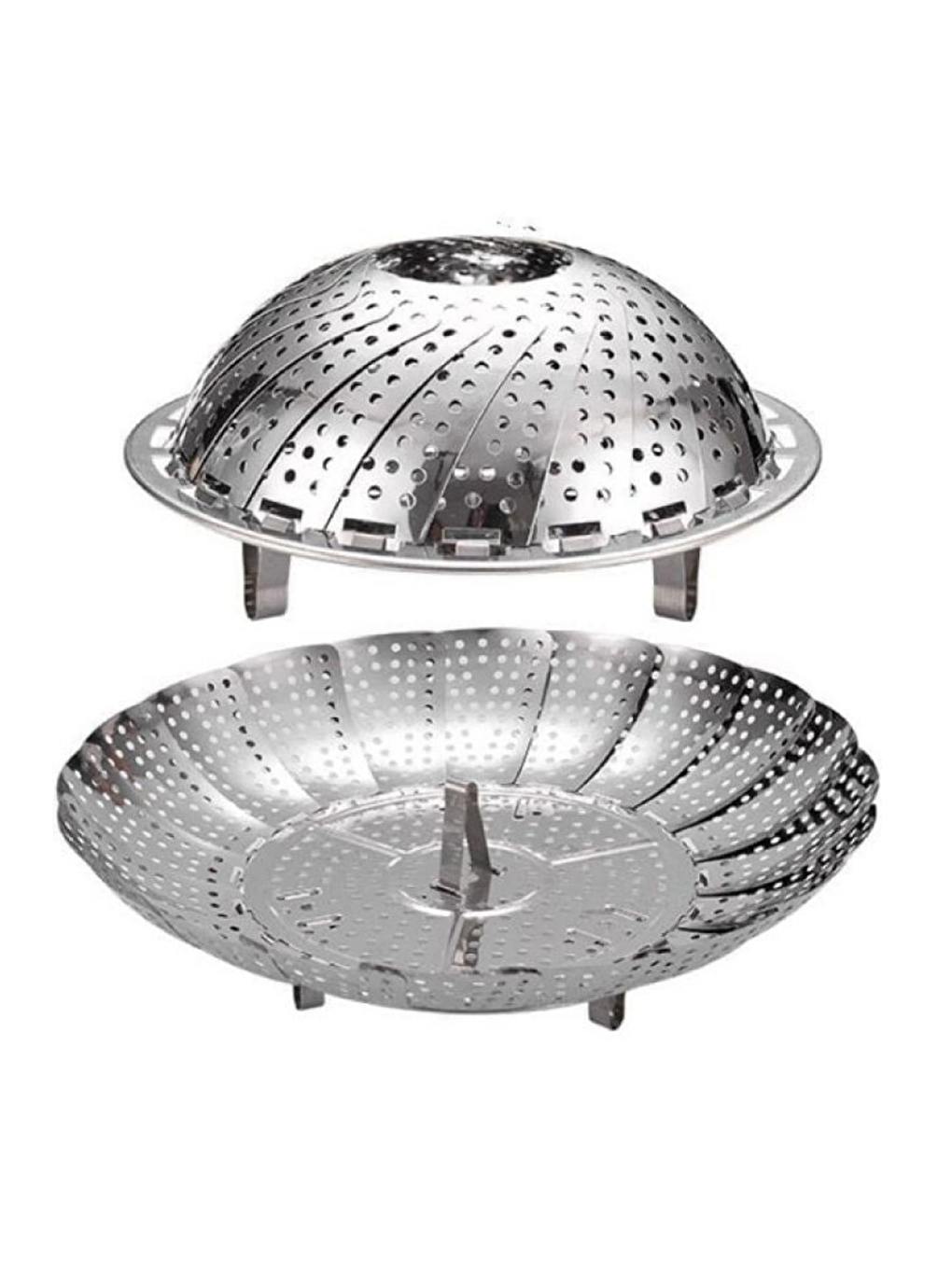 Renksiz Katlanabilir Buharda Sebze Pişirme Haşlama Aparatı Orta Boy Ve Cam Rende Elma Rendesi Bebek Rendesi-3