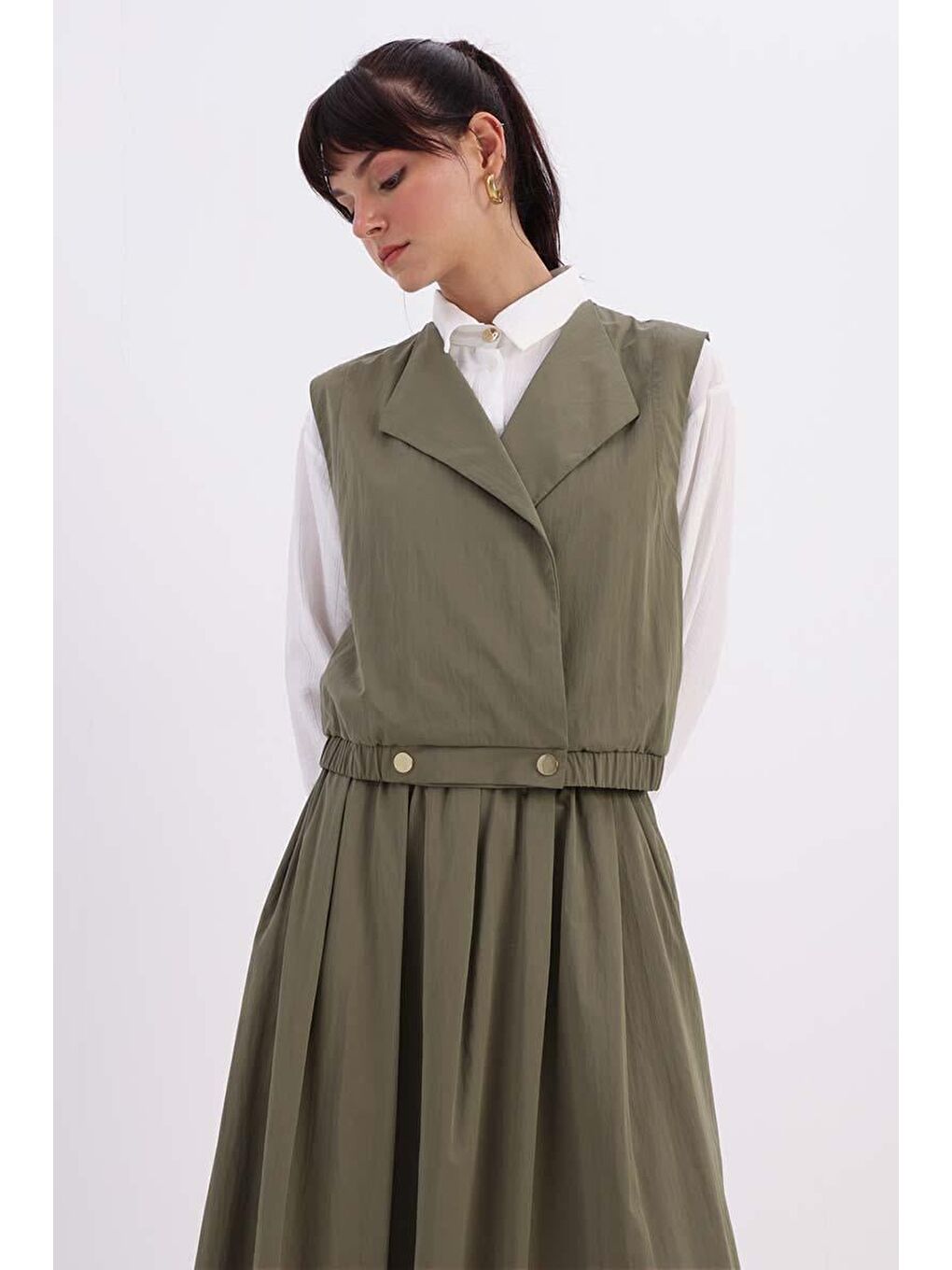 Haki-Yelekli Etekli Takım-3