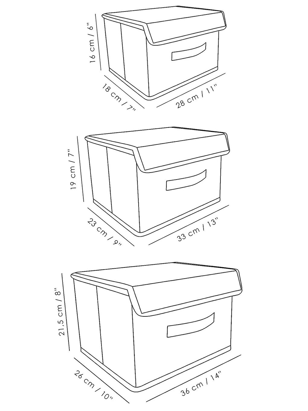 3 lü Kapaklı Saklama Kutusu Seti   Çok Amaçlı Dolap İçi Organizer Çamaşır Oyuncak Düzenleyici Gri-4