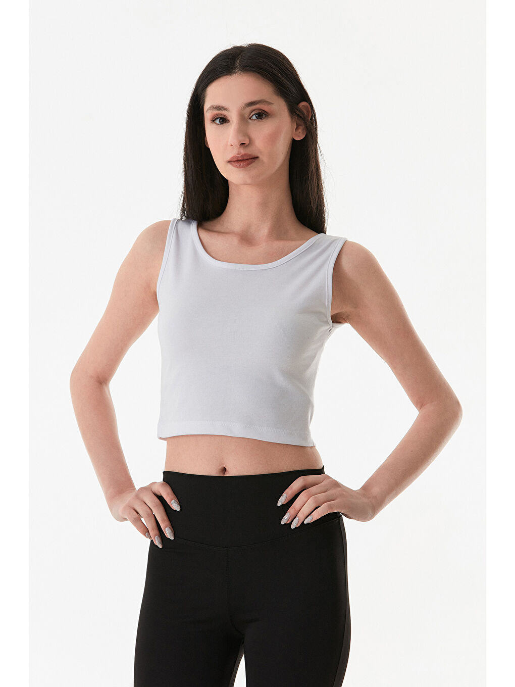 Beyaz Basic Askılı Body