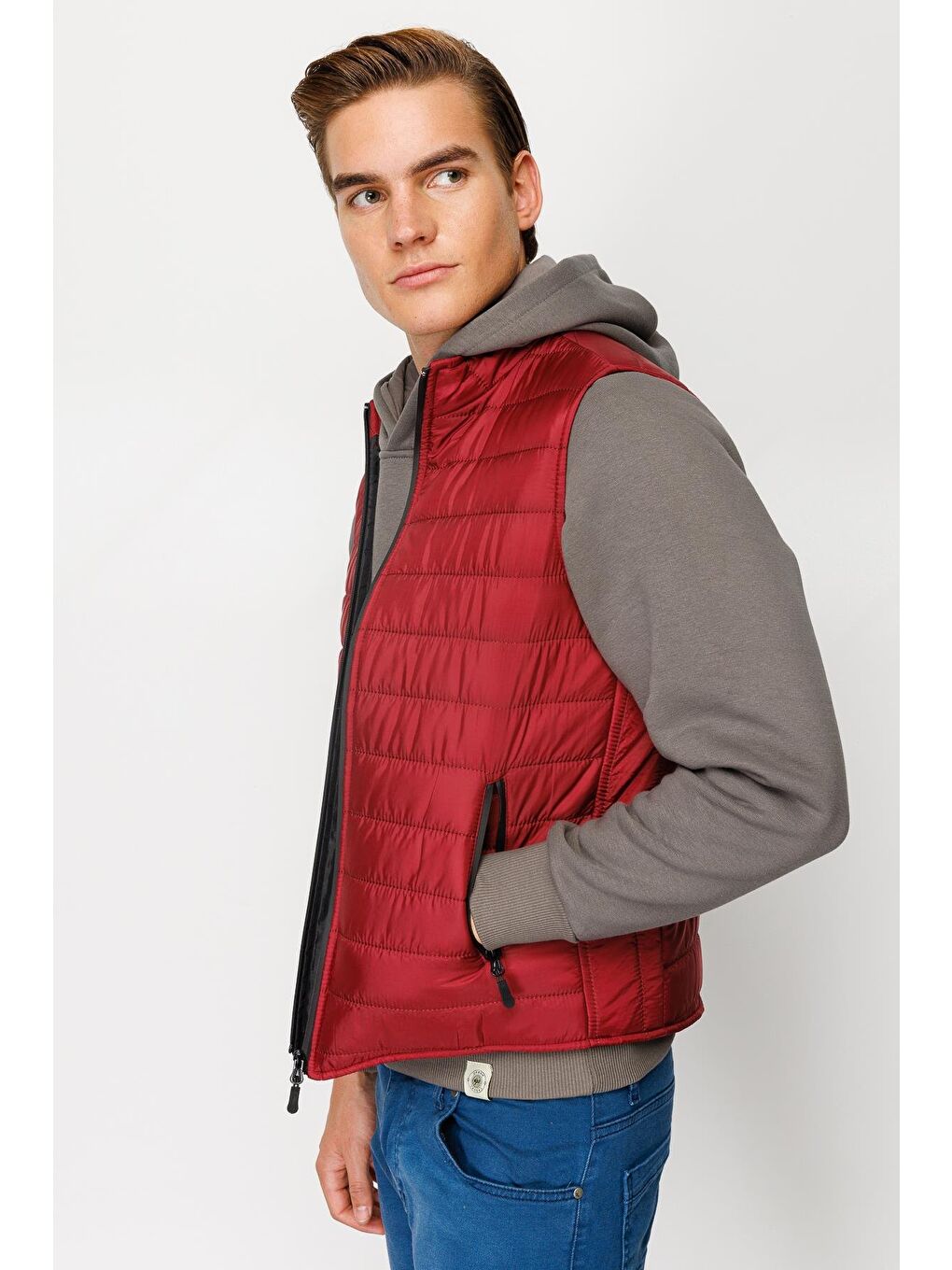 Erkek Bordo Pmp Şişme Yelek-4