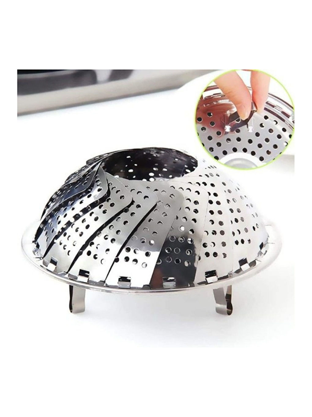 Renksiz Katlanabilir Buharda Sebze Pişirme Haşlama Aparatı Orta Boy Ve Cam Rende Elma Rendesi Bebek Rendesi-4