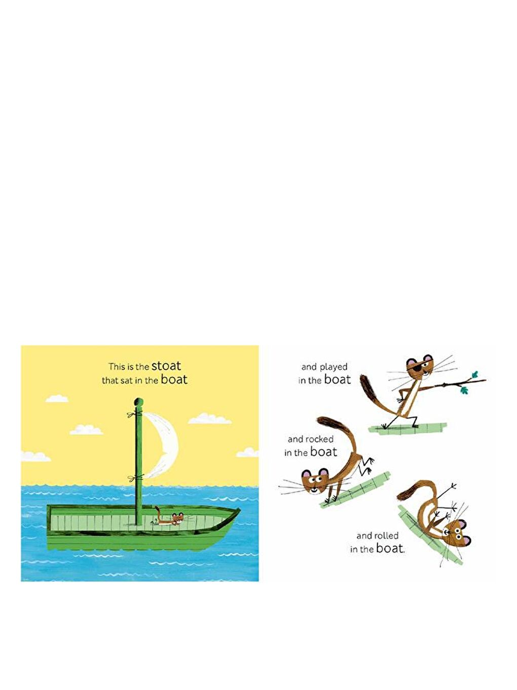 Nosy Crow Renksiz The Goat and The Stoat and The Boat - 1