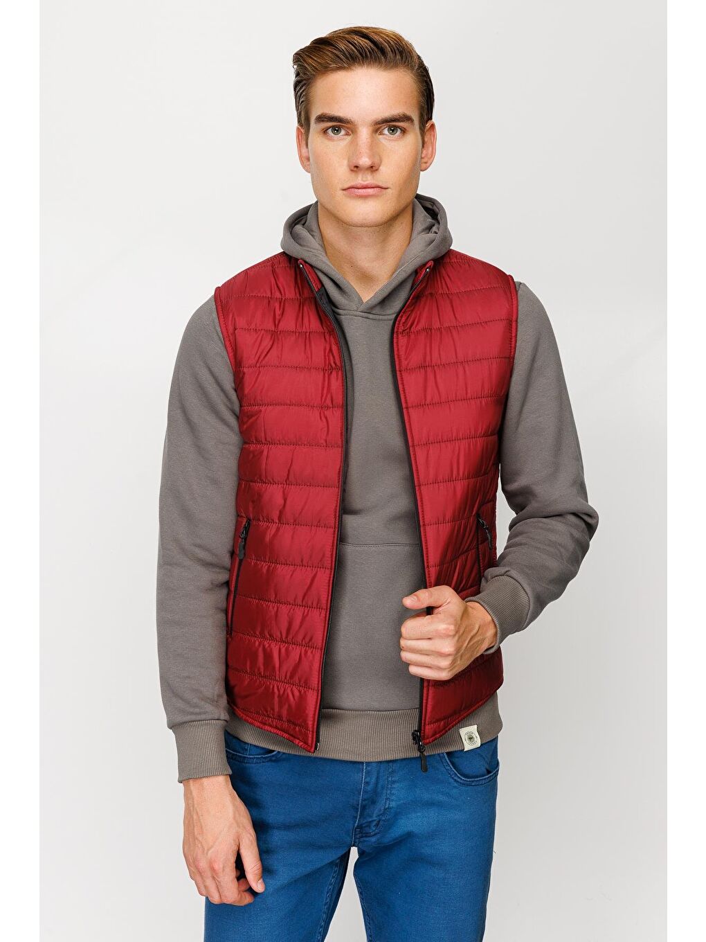 Erkek Bordo Pmp Şişme Yelek-5