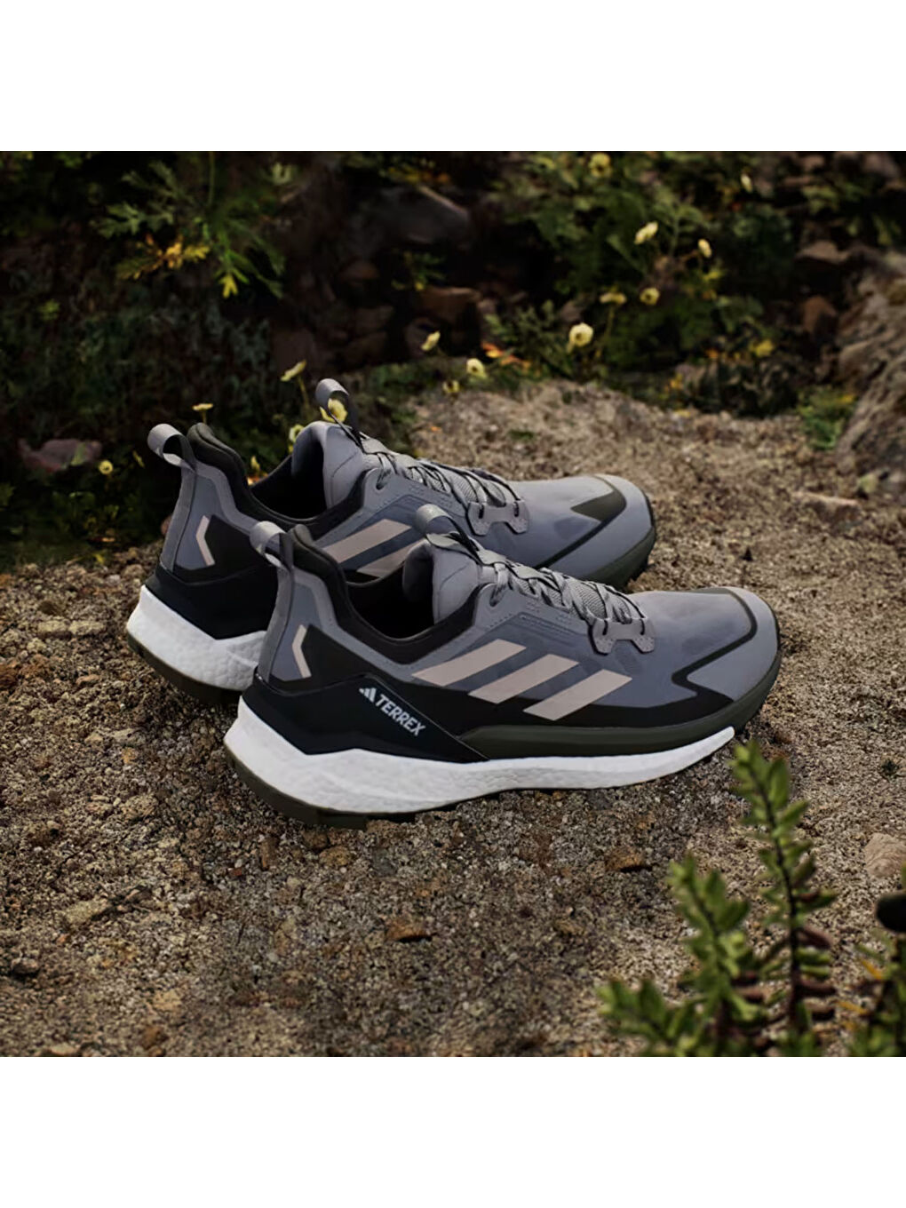 Terrex Free Hiker 2 Low Erkek Gri Outdoor Ayakkabı-3