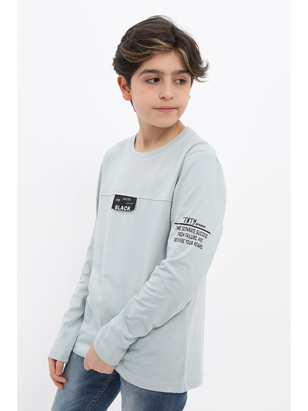 Turkuaz Erkek Çocuk Tişört-3