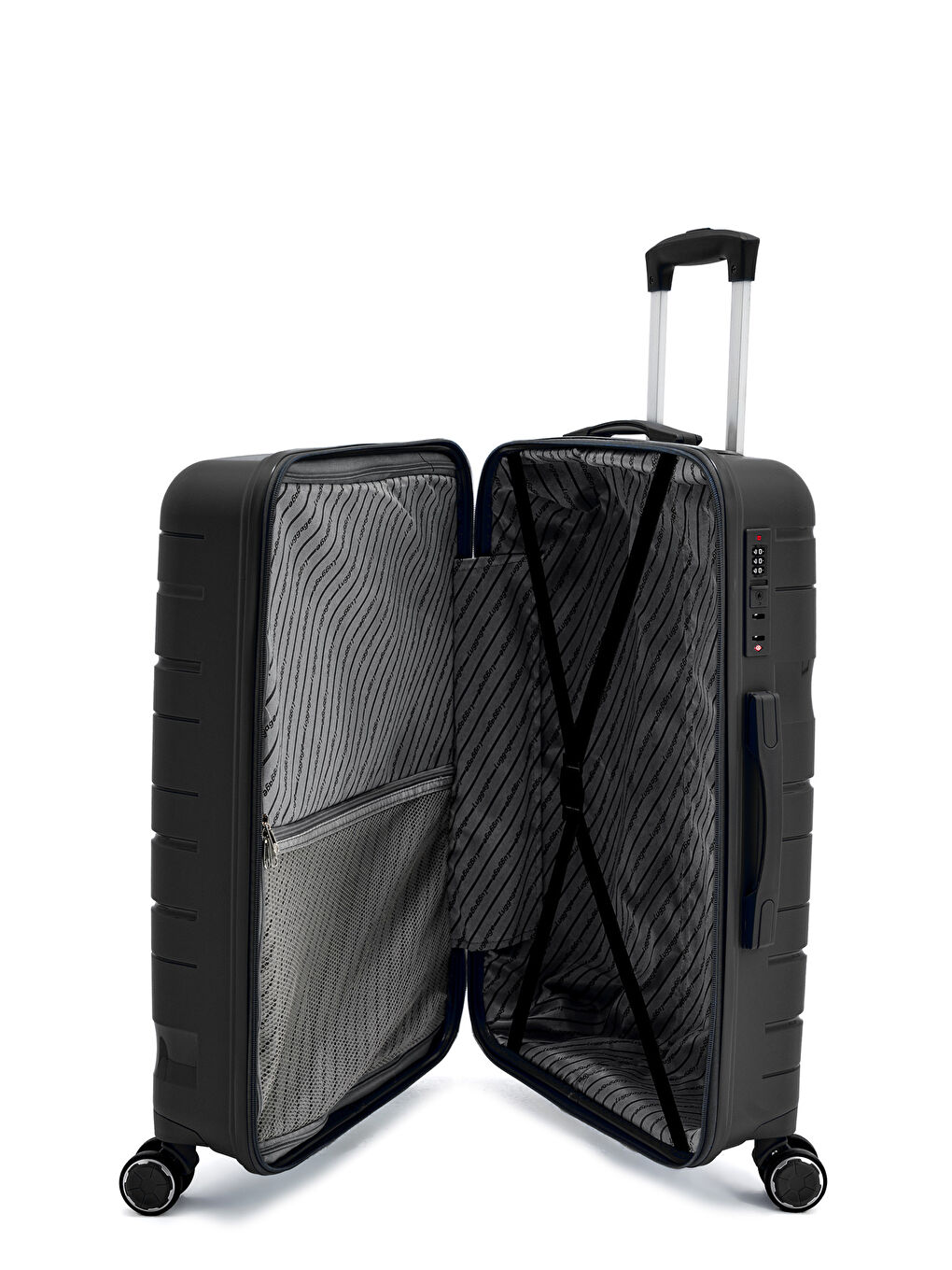 Siyah İthal Pp ClassicGo Orta Boy Valiz-5