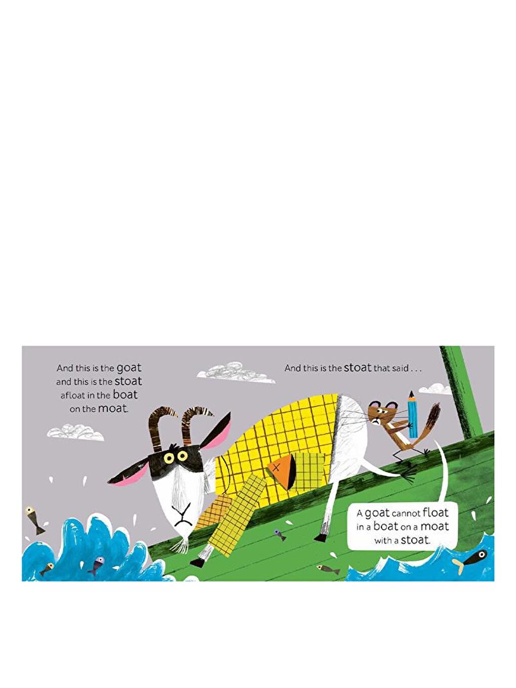 Nosy Crow Renksiz The Goat and The Stoat and The Boat - 3