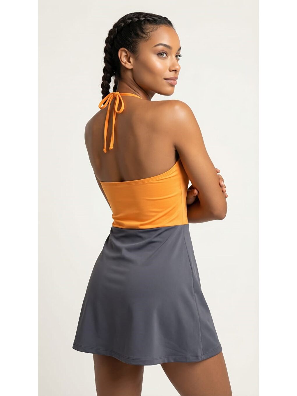 Karışık Straplez Mayo-Turuncu Boncuk-3