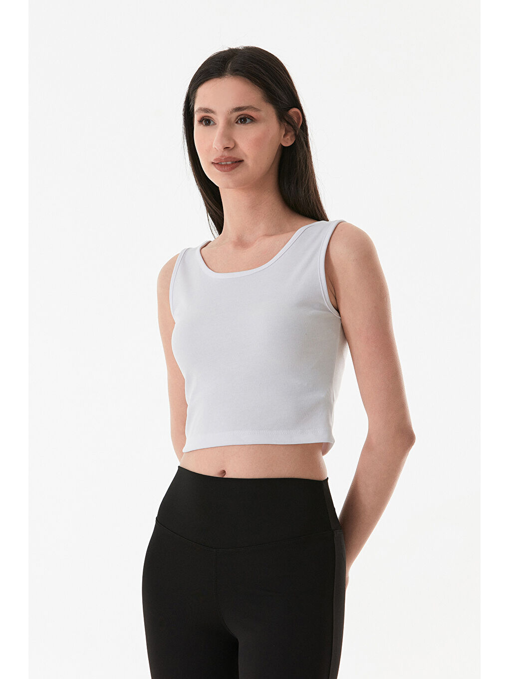 Beyaz Basic Askılı Body-2