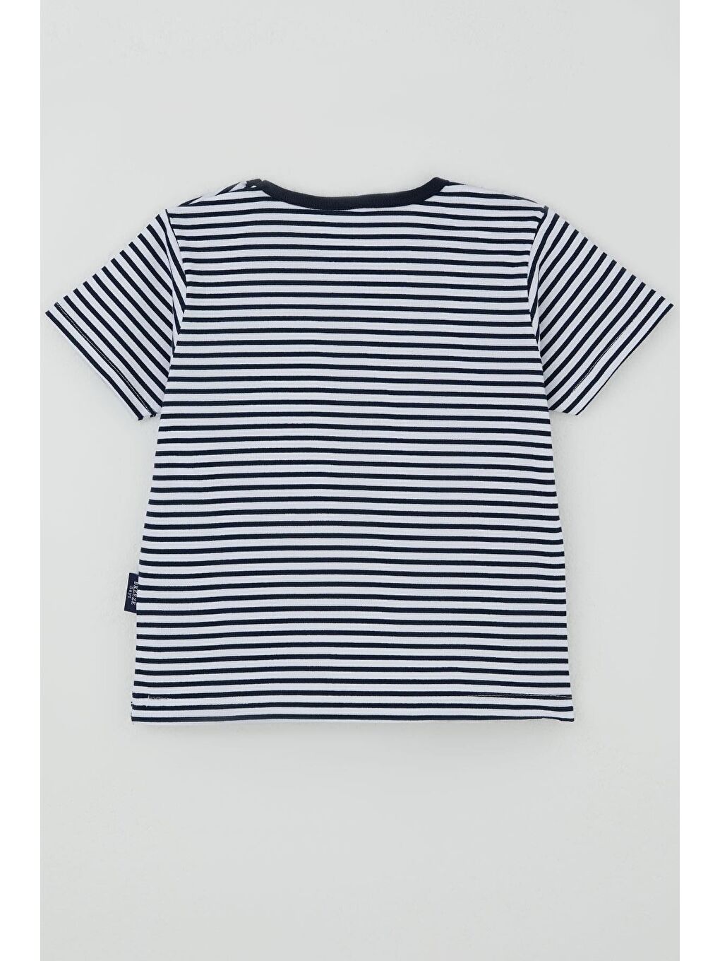 Erkek Çocuk Tişört Patlı Çizgili Beyaz (1-3 Yaş)-1
