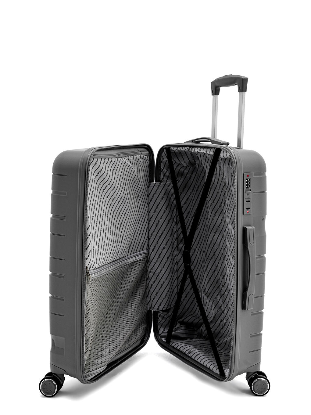 Antrasit İthal Pp ClassicGo Orta Boy Valiz-5