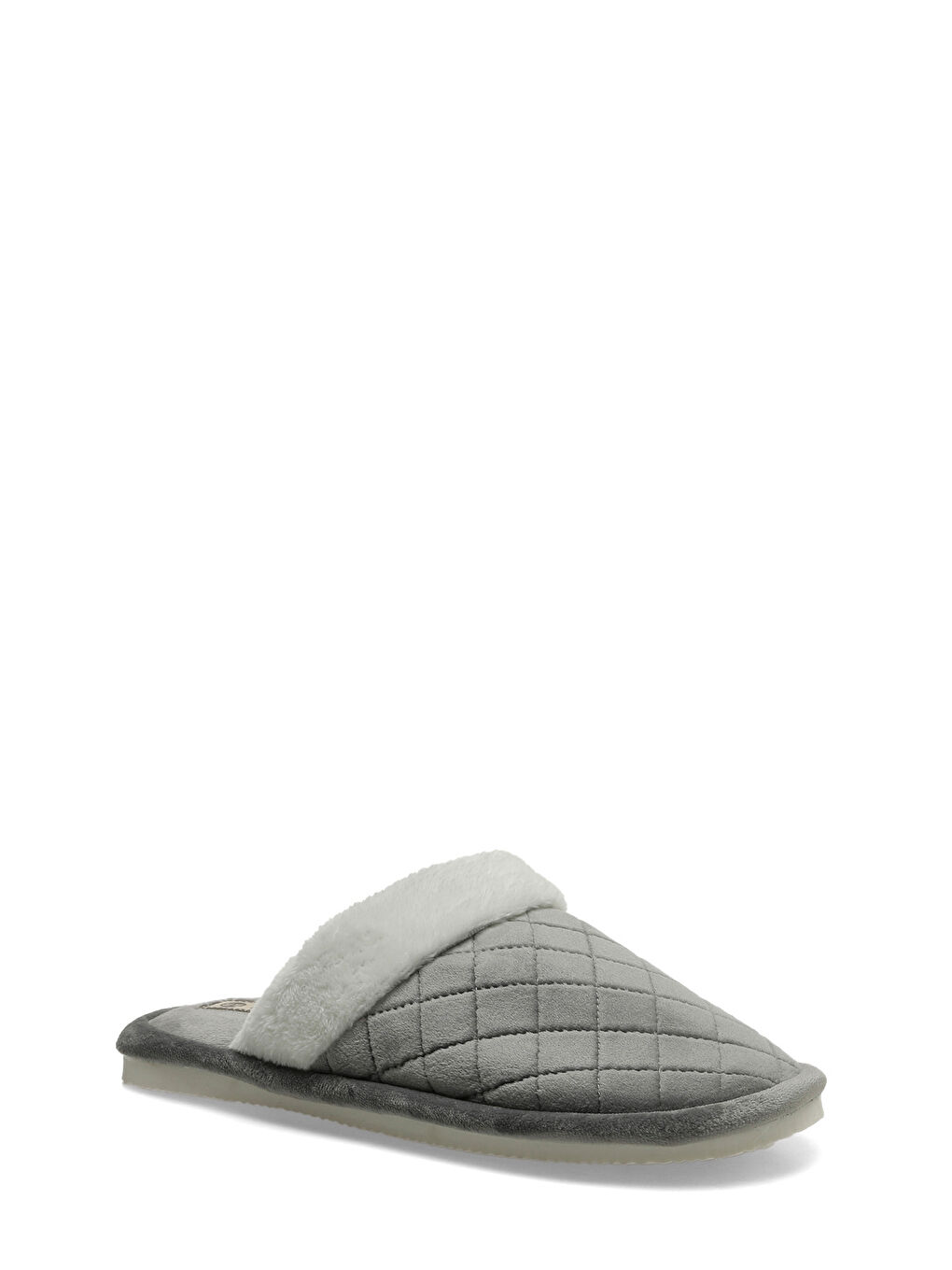 609099.Z5PR Gri Kadın Ev Terliği-1