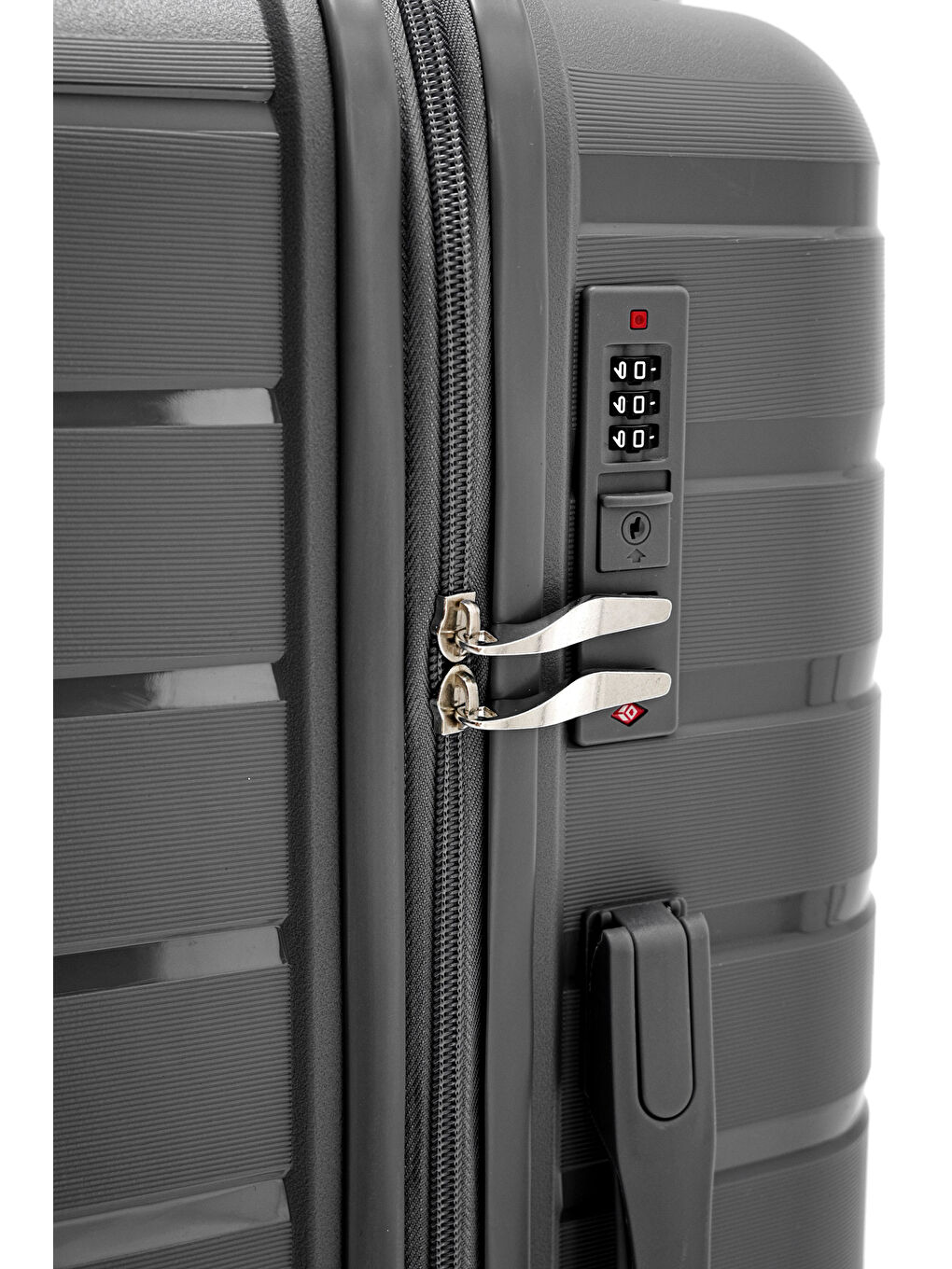 Antrasit İthal Pp Titan Orta Boy Valiz-2