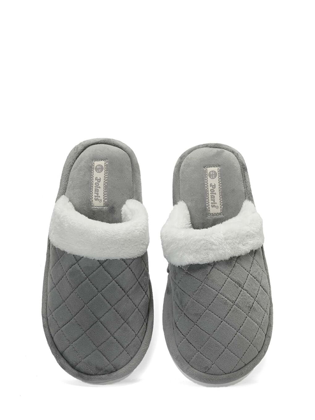 609099.Z5PR Gri Kadın Ev Terliği-3