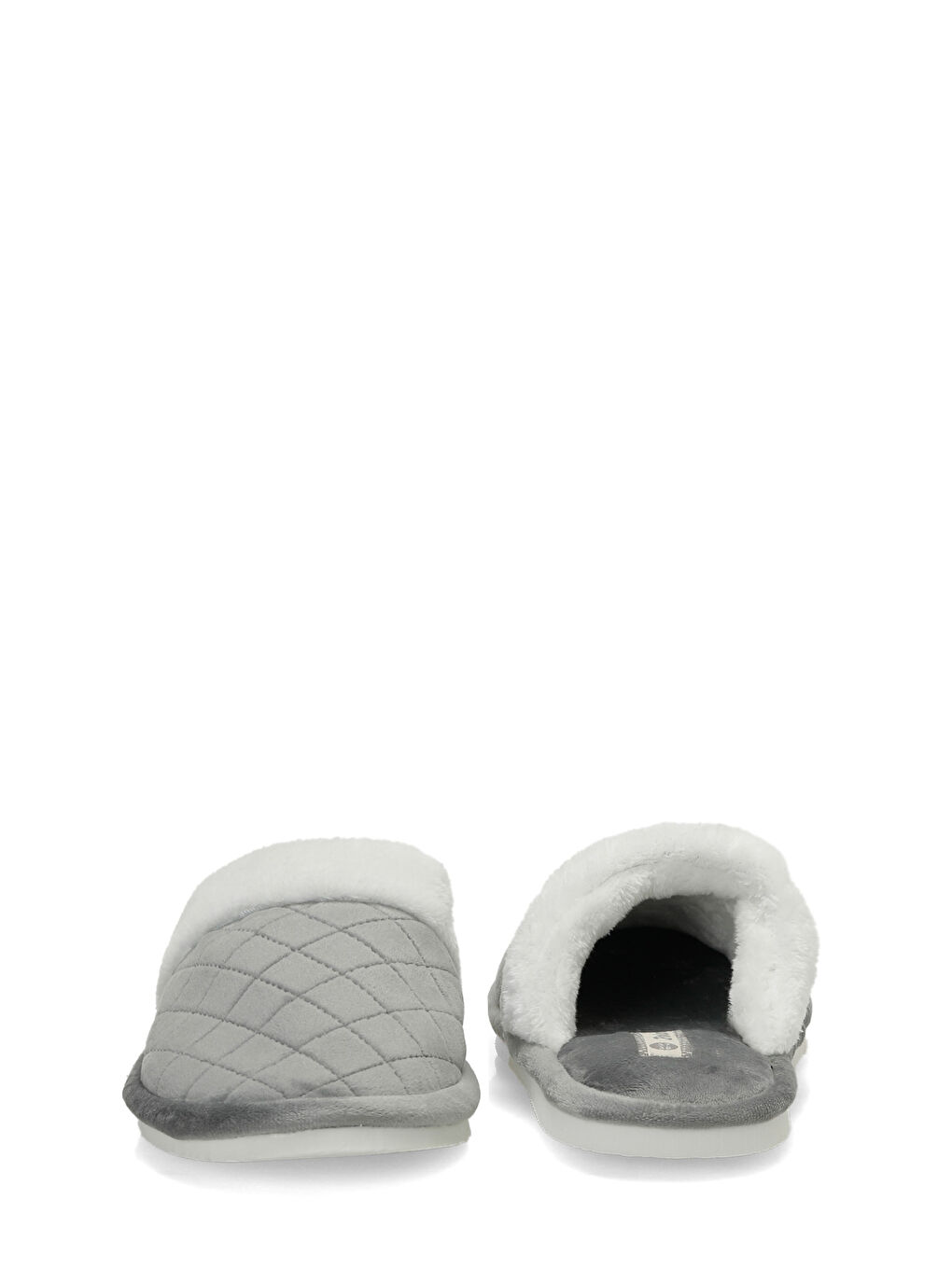 609099.Z5PR Gri Kadın Ev Terliği-4