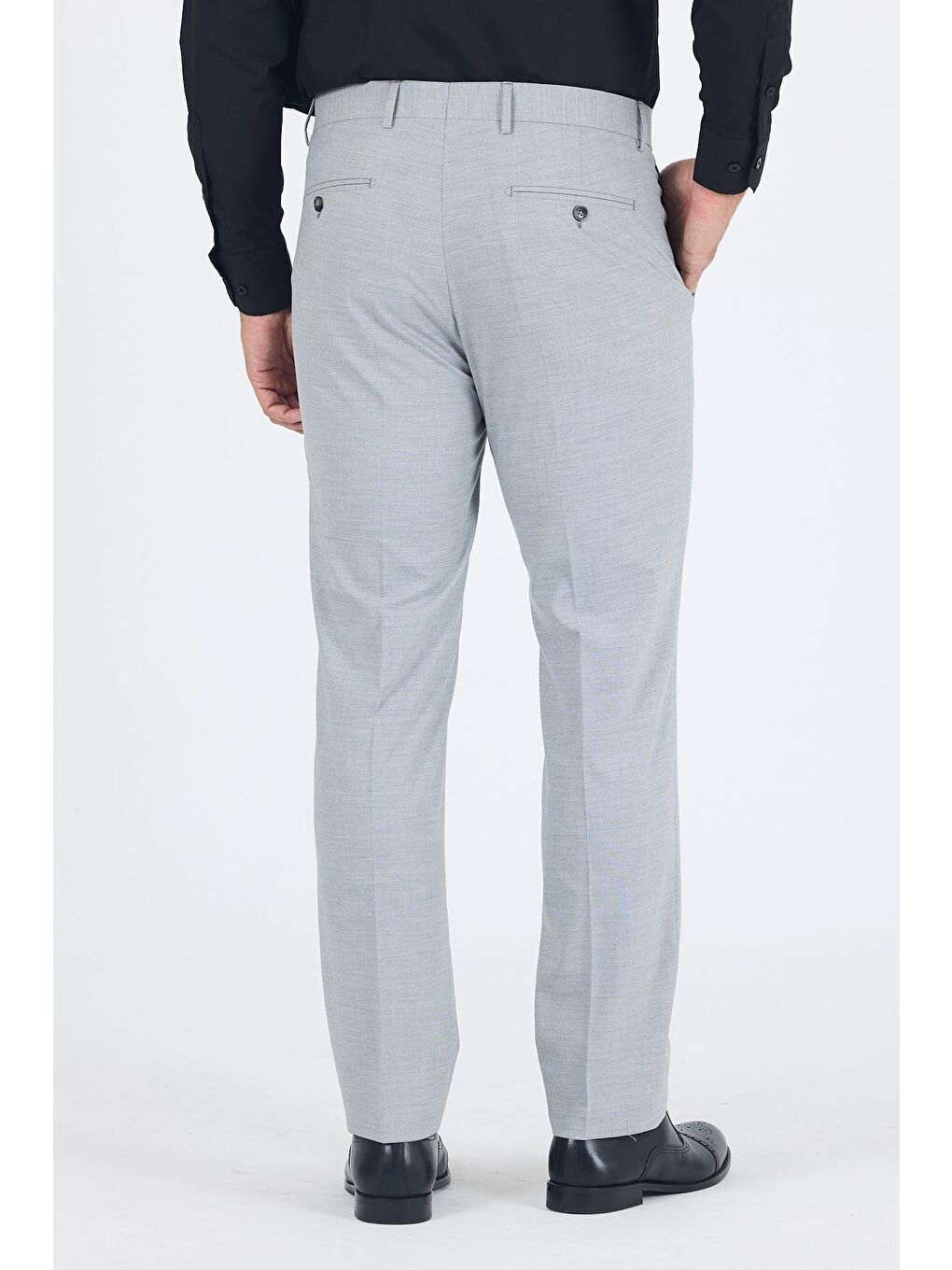 Gri Esnek Yandan Cepli Comfort Fit Classic Pantolon 1003250151-3